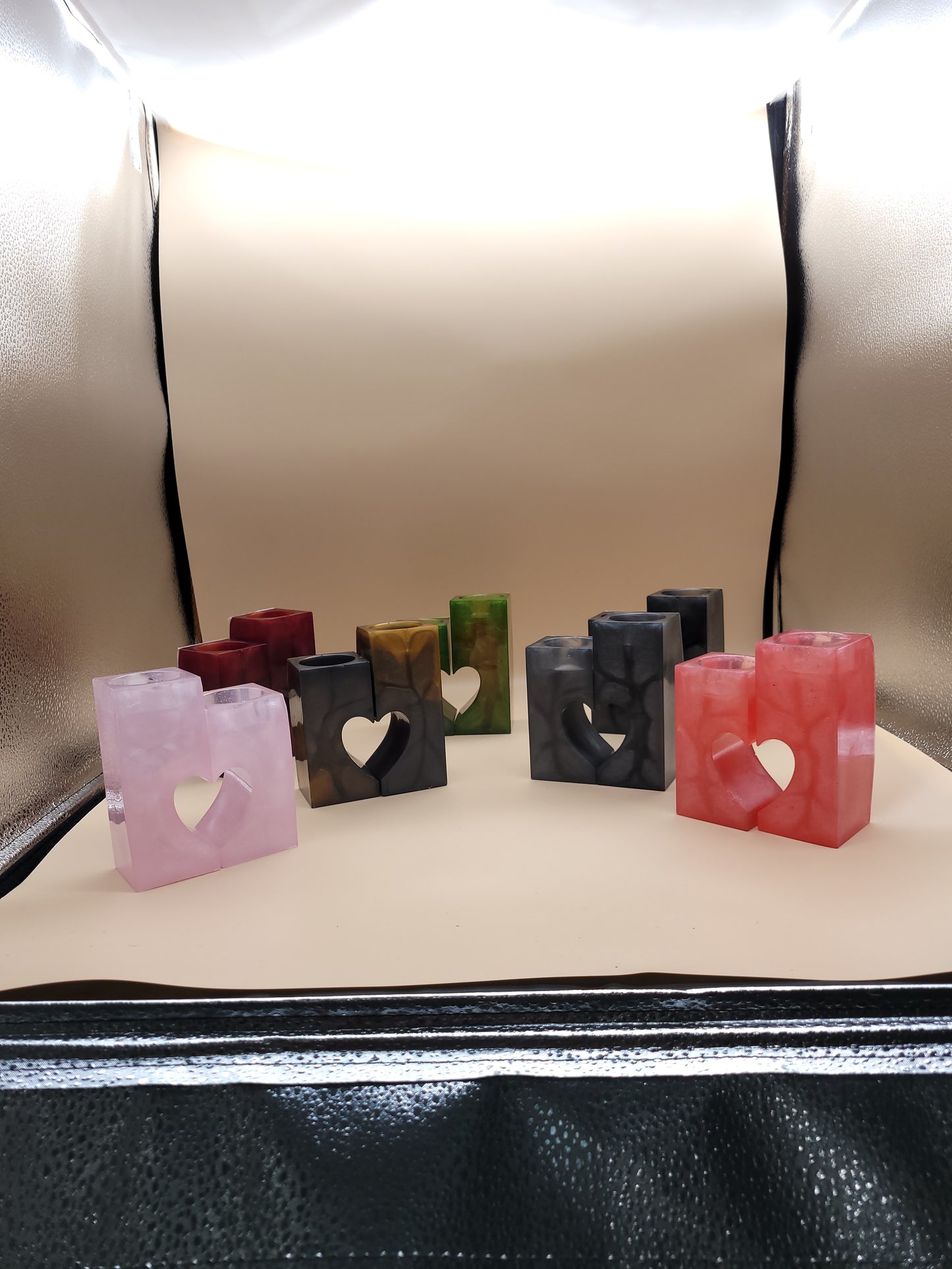 Romantic Heart Shaped Tea Light Candle Set- Perfect for Date Nights