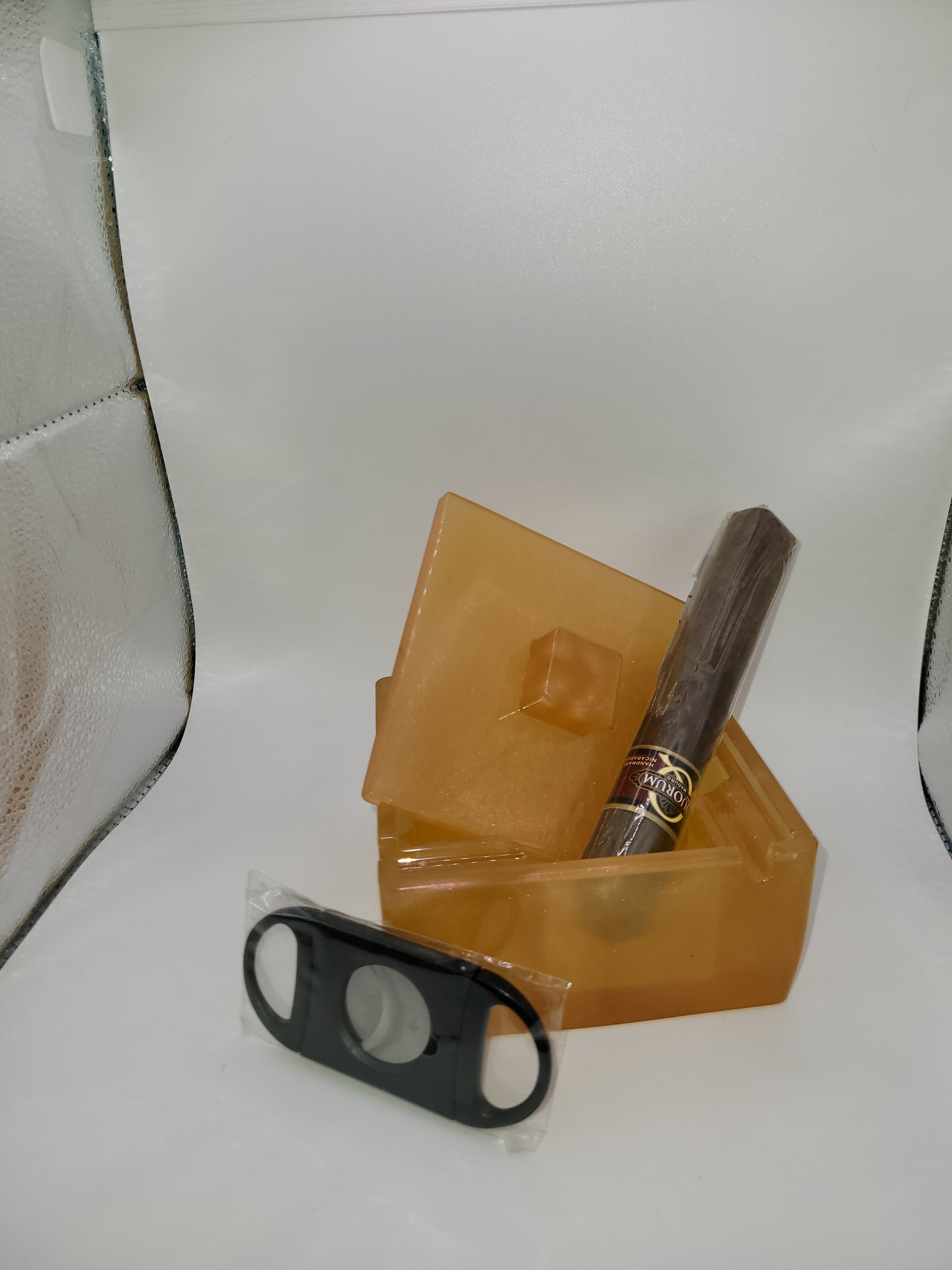 Large ashtray with lid