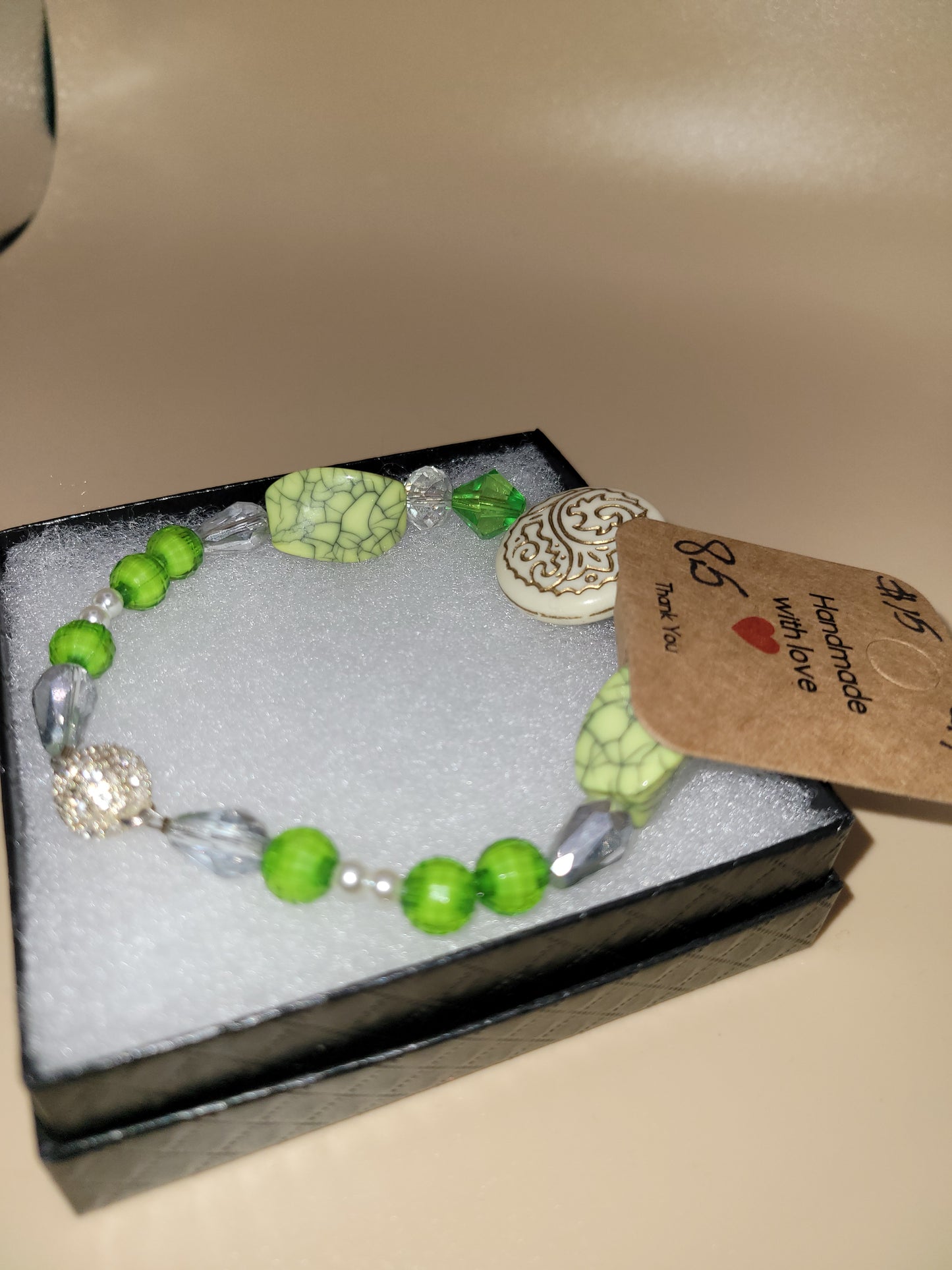 Hand crafted beaded bracelet