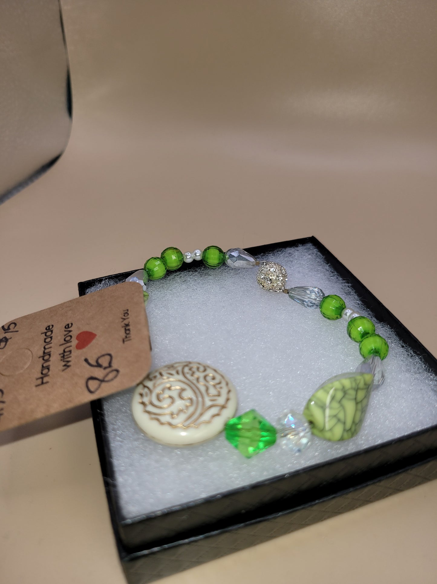 Hand crafted beaded bracelet