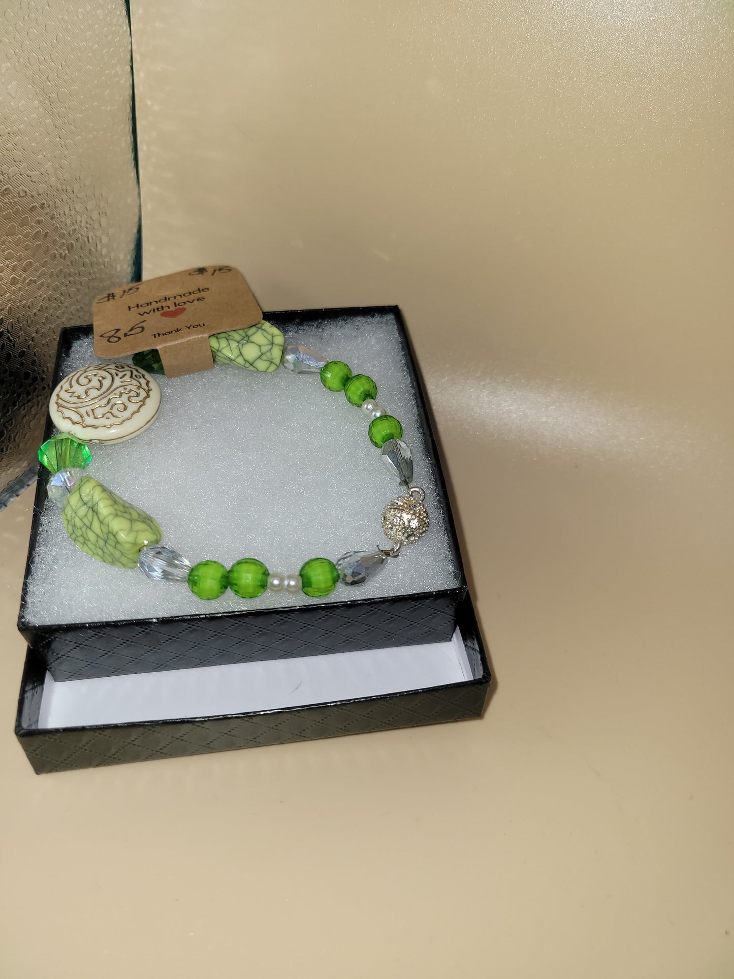 Hand crafted beaded bracelet