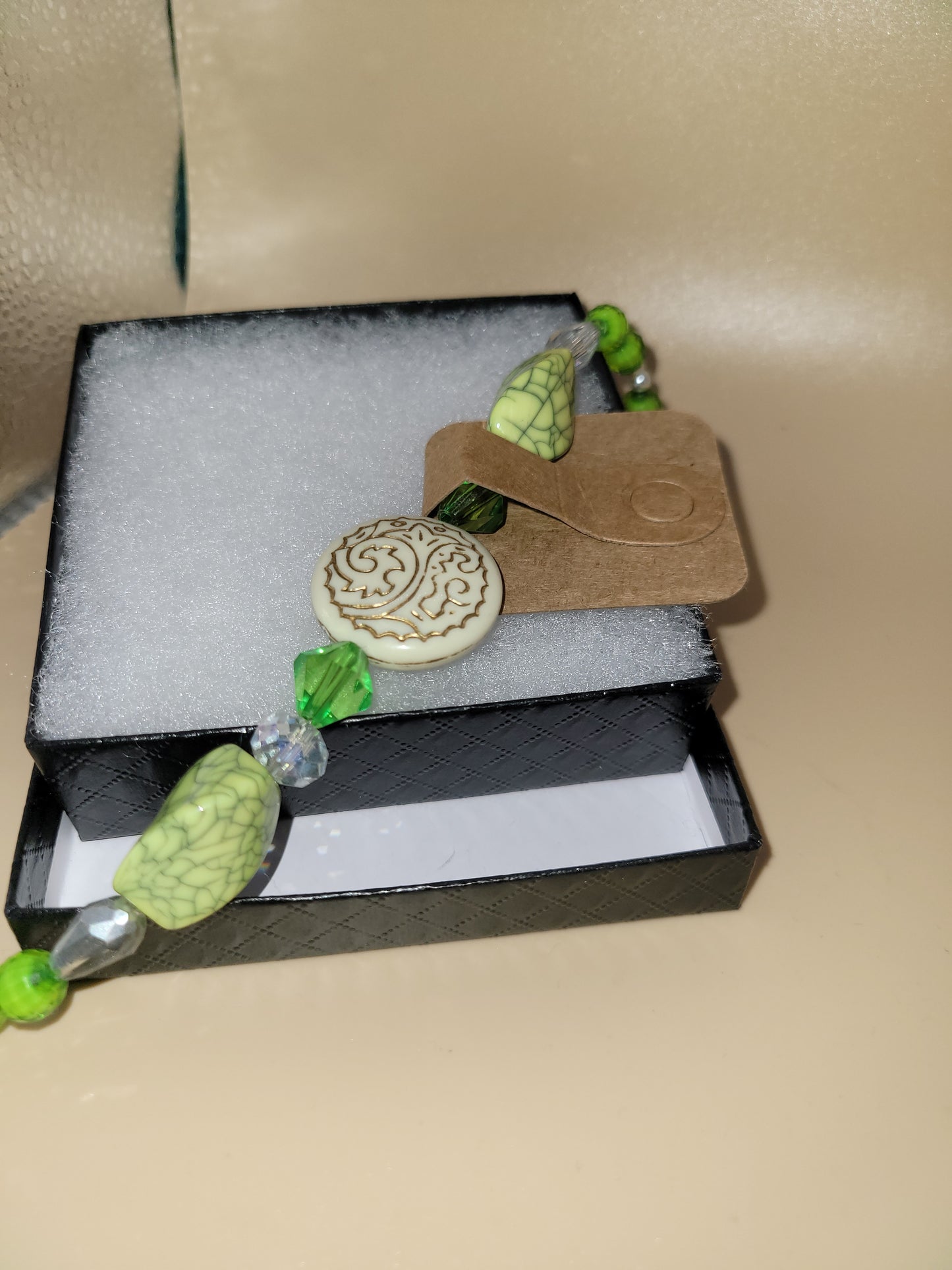 Hand crafted beaded bracelet