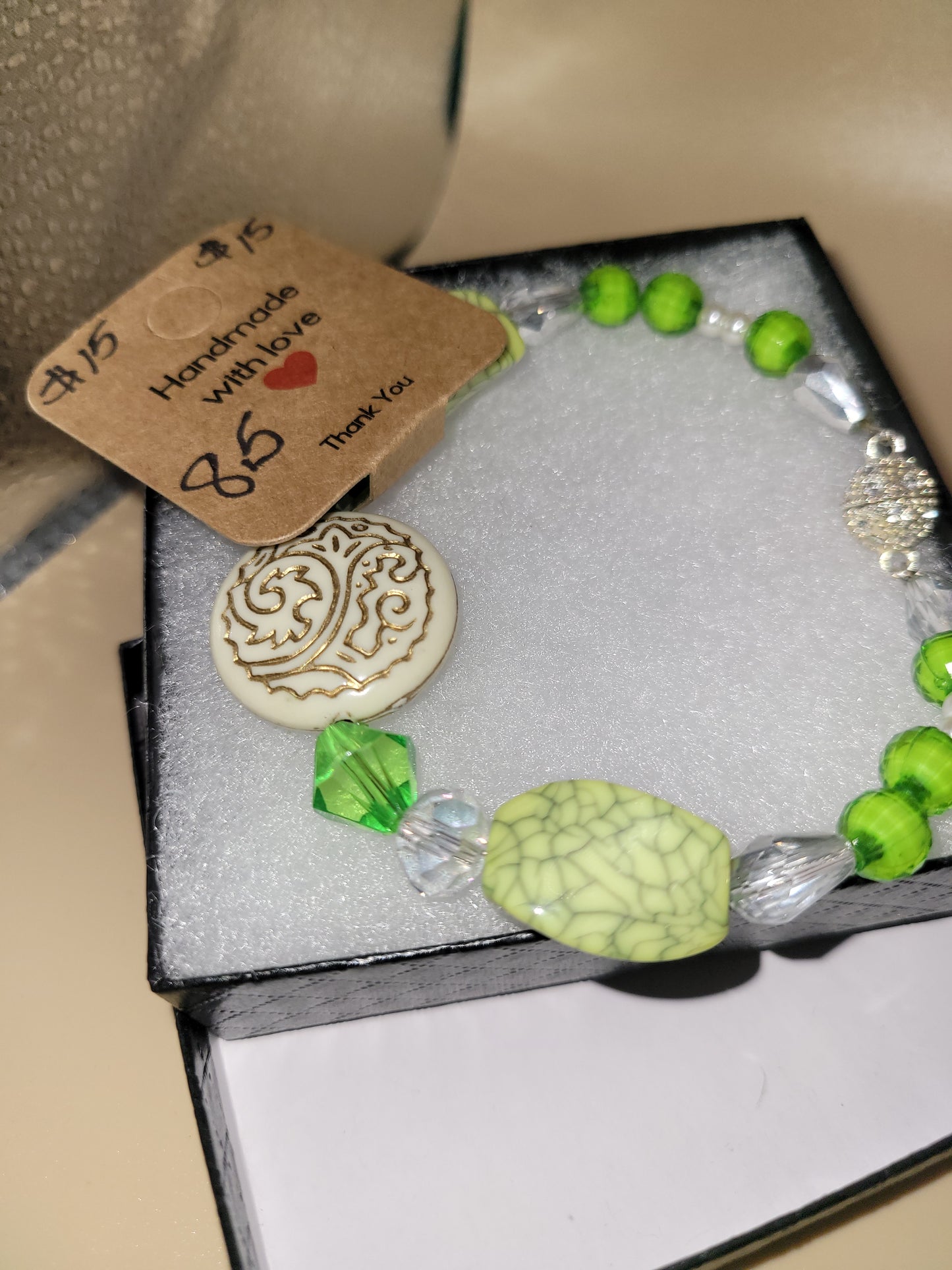 Hand crafted beaded bracelet