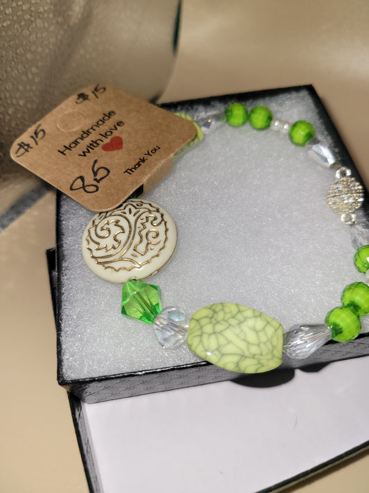 Hand crafted beaded bracelet