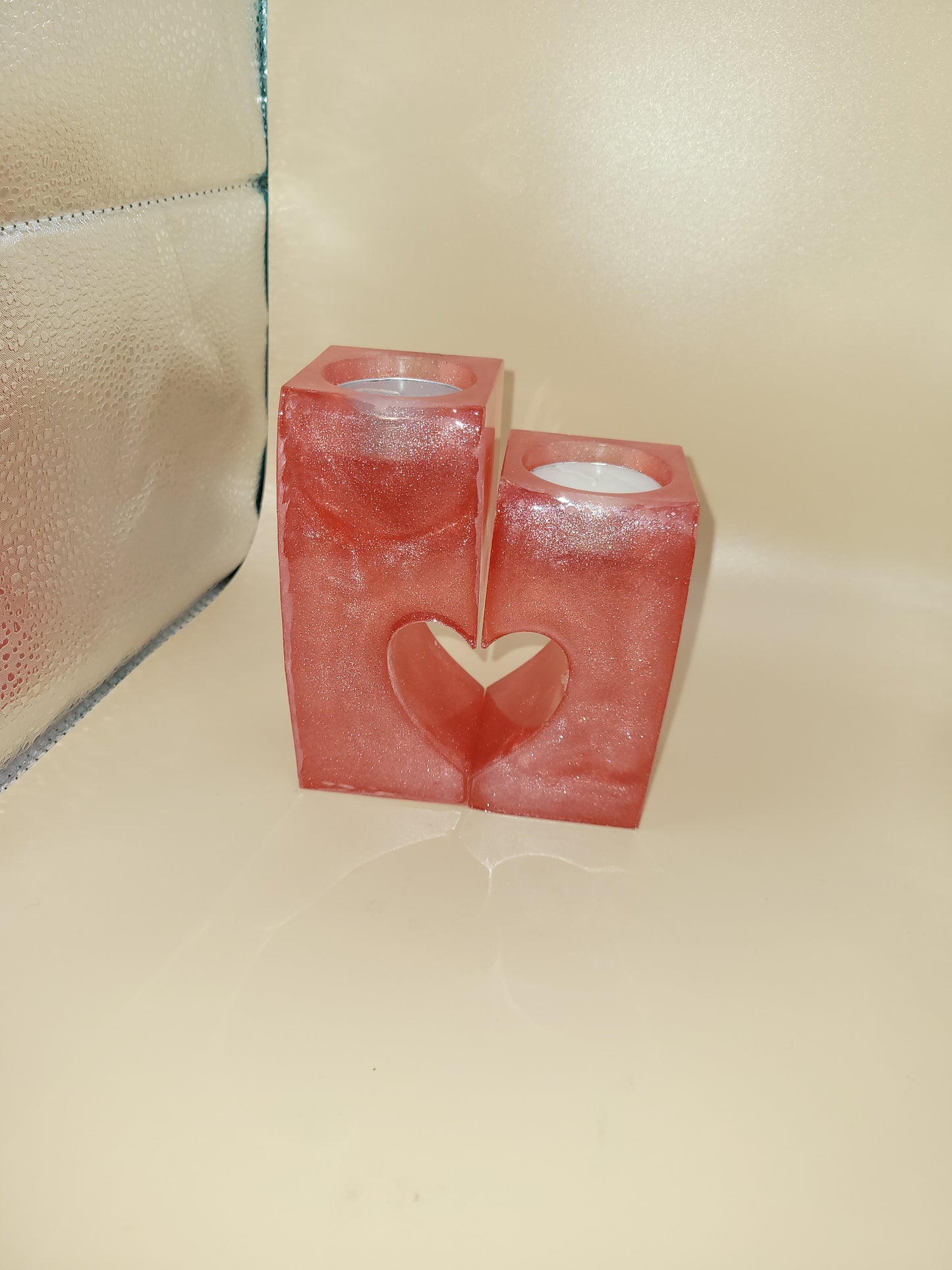 Romantic Heart Shaped Tea Light Candle Set- Perfect for Date Nights