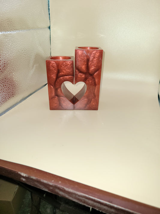 Romantic Heart Shaped Tea Light Candle Set- Perfect for Date Nights