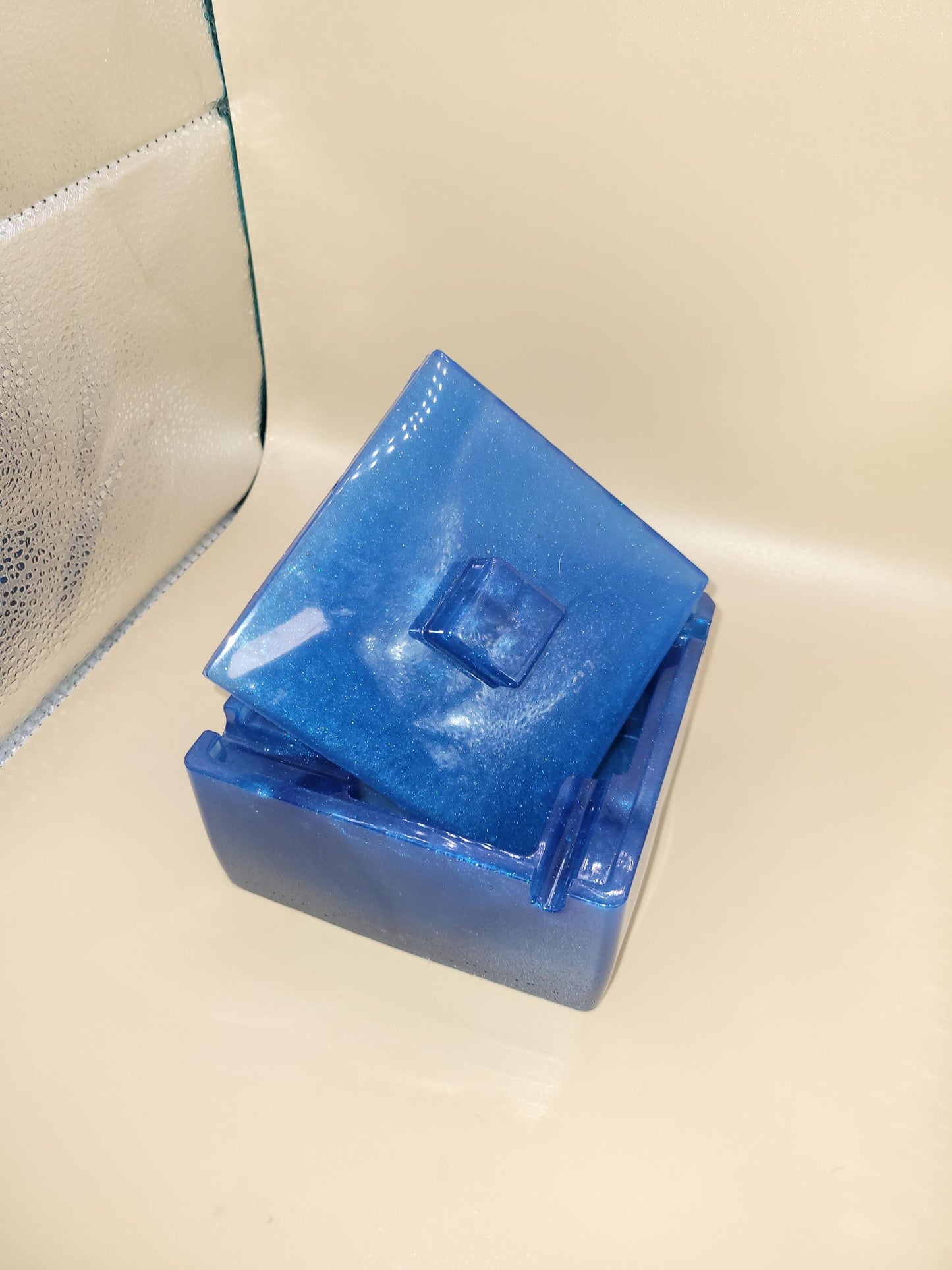 hand crafted large ashtray with lid