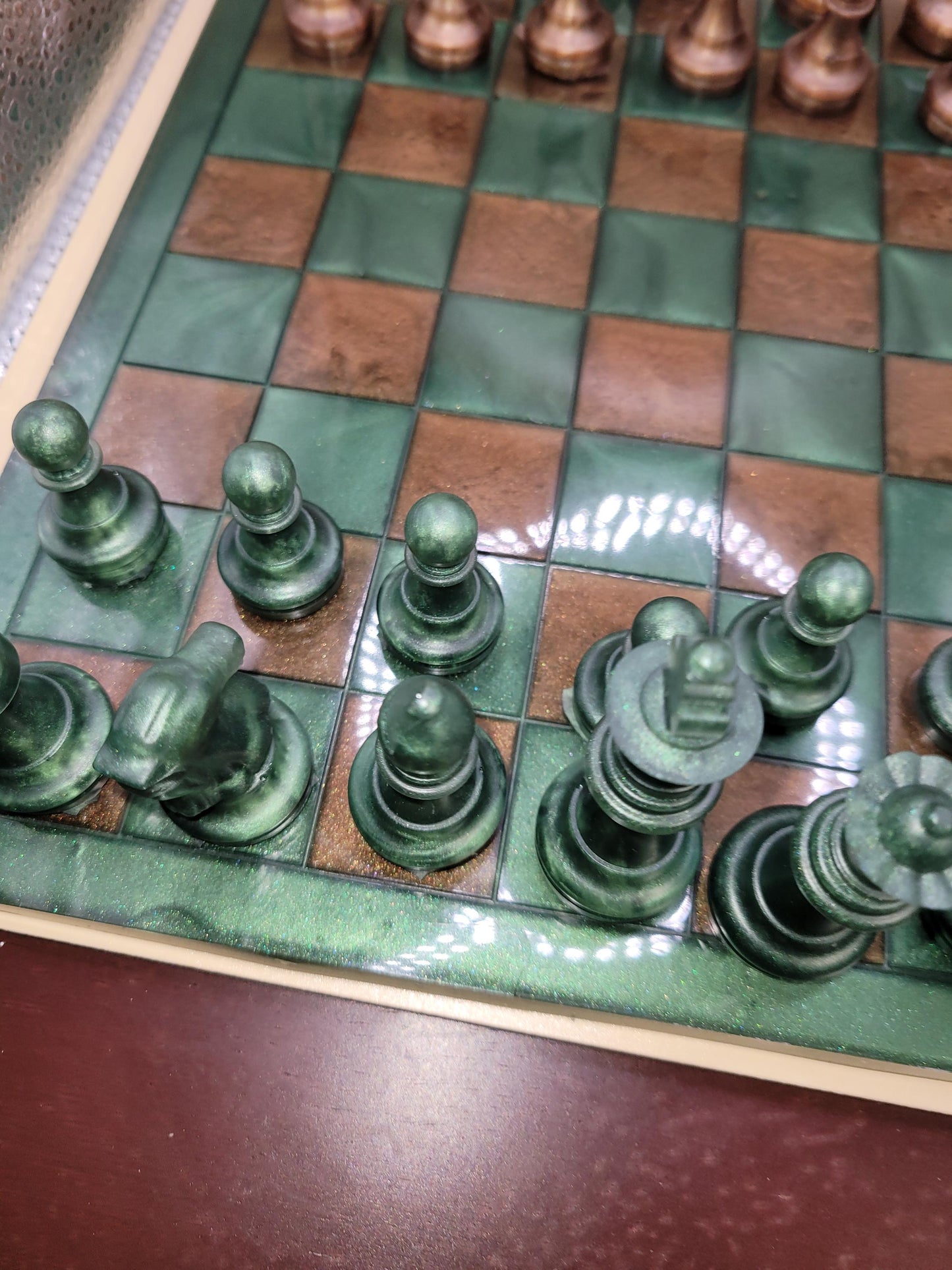 Chess board with checkers and Chess pieces / chess pieces tumbler/ premium chess pieces/crochet chess pieces