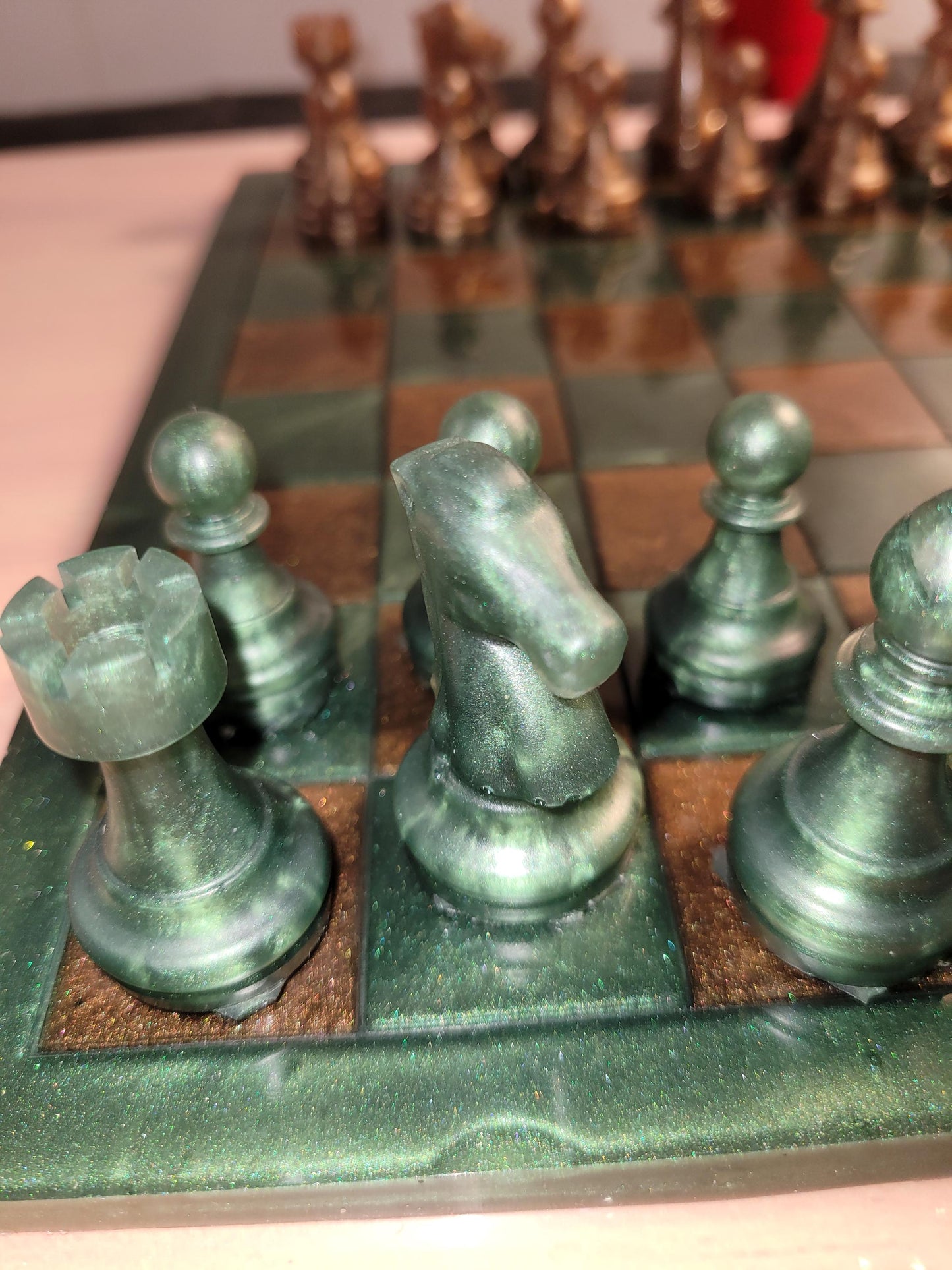 Chess board with checkers and Chess pieces / chess pieces tumbler/ premium chess pieces/crochet chess pieces