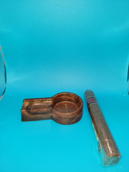 Handmade Small Cigar Holder - Artisan Epoxy Resin Smoking Accessory