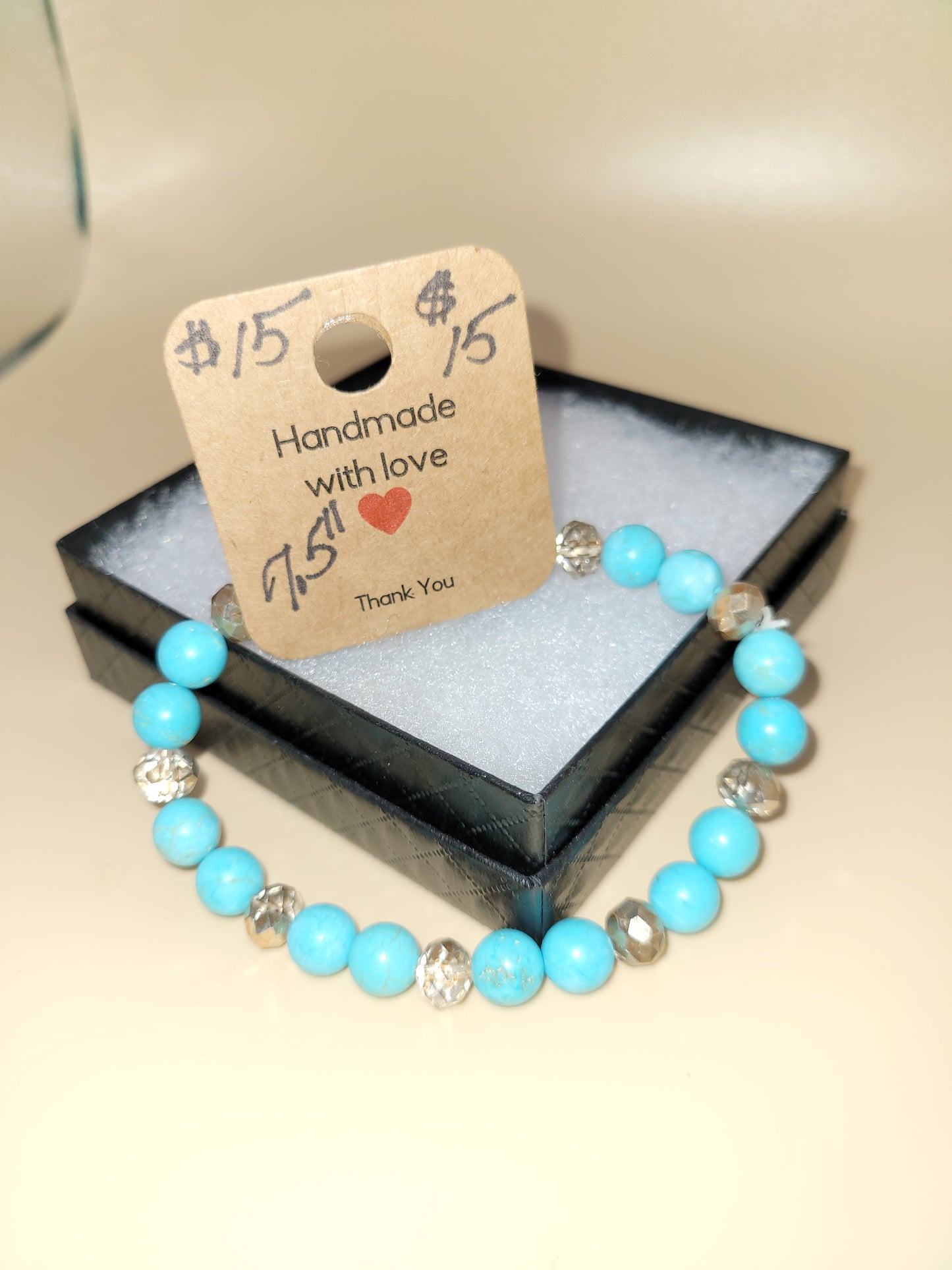 Hand crafted beaded bracelet