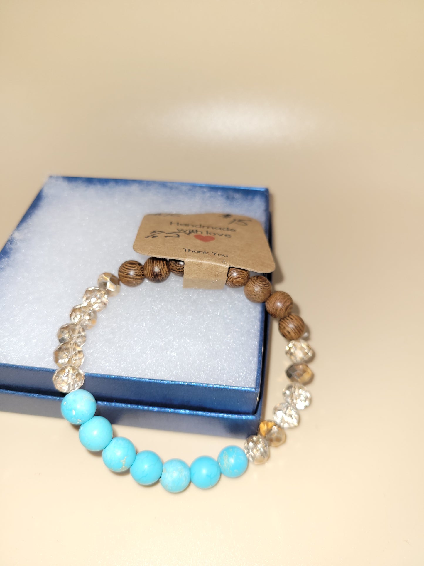 Hand crafted beaded bracelet