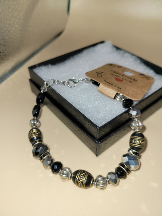 Hand crafted beaded bracelet