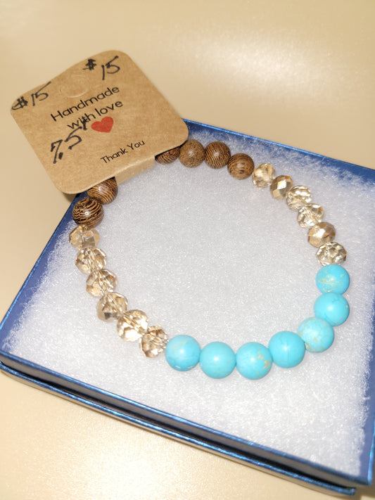 Hand crafted beaded bracelet