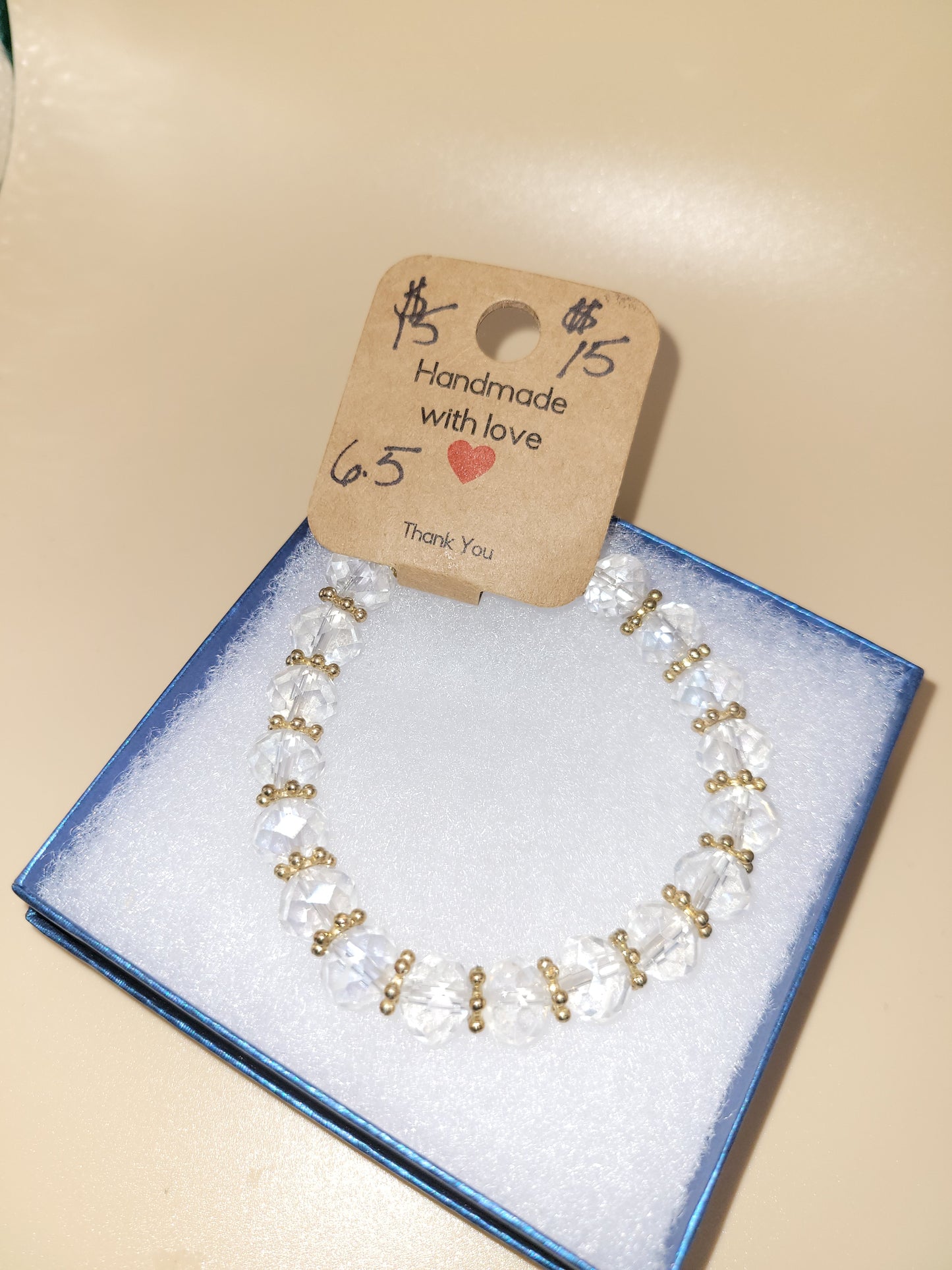Hand crafted beaded bracelet