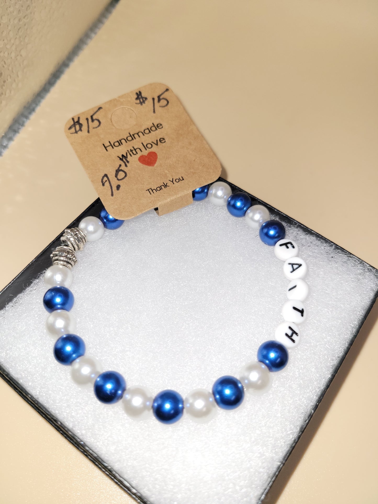 Hand crafted beaded bracelet