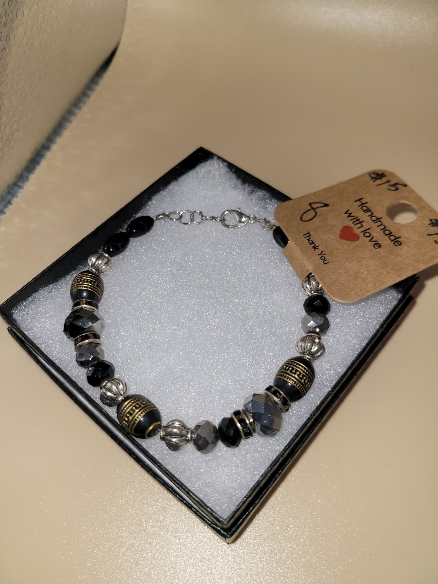 Hand crafted beaded bracelet