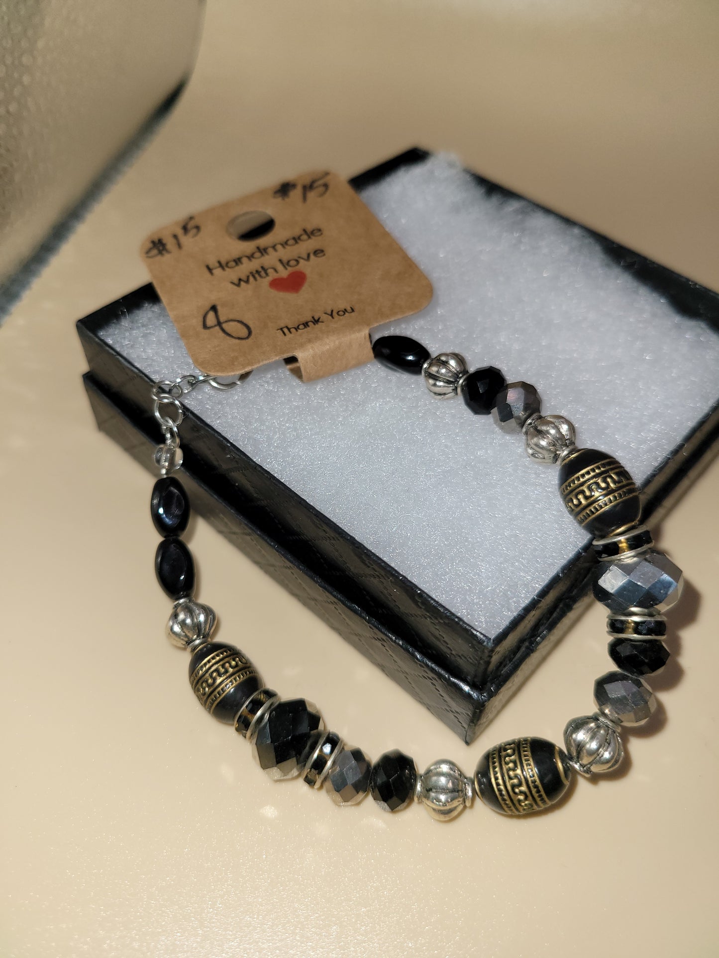 Hand crafted beaded bracelet