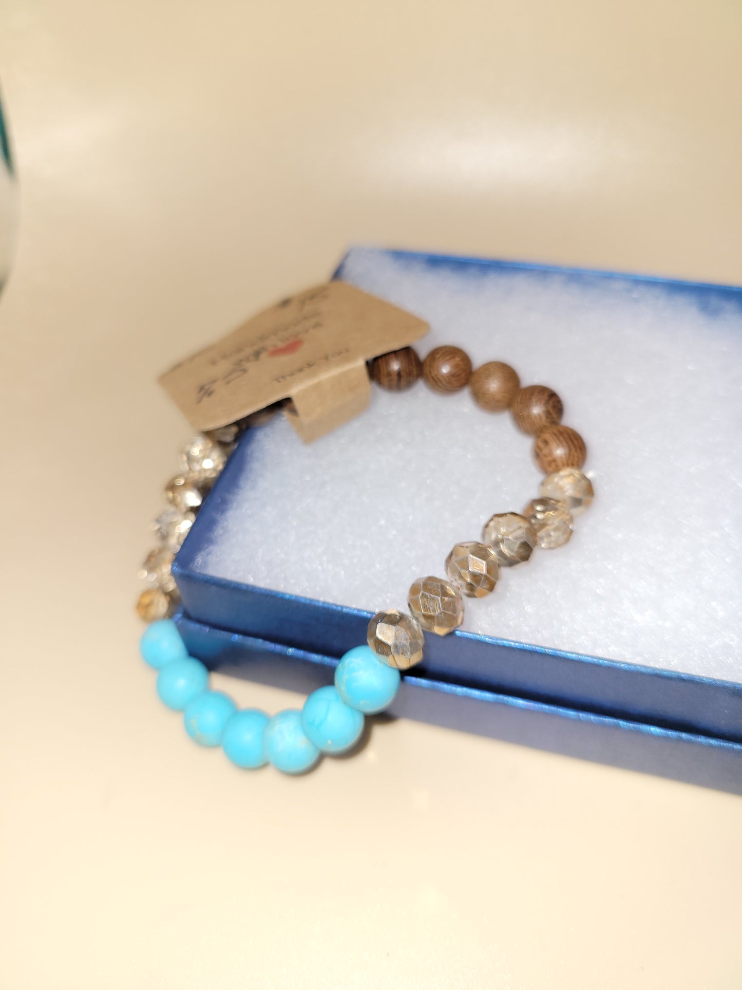 Hand crafted beaded bracelet