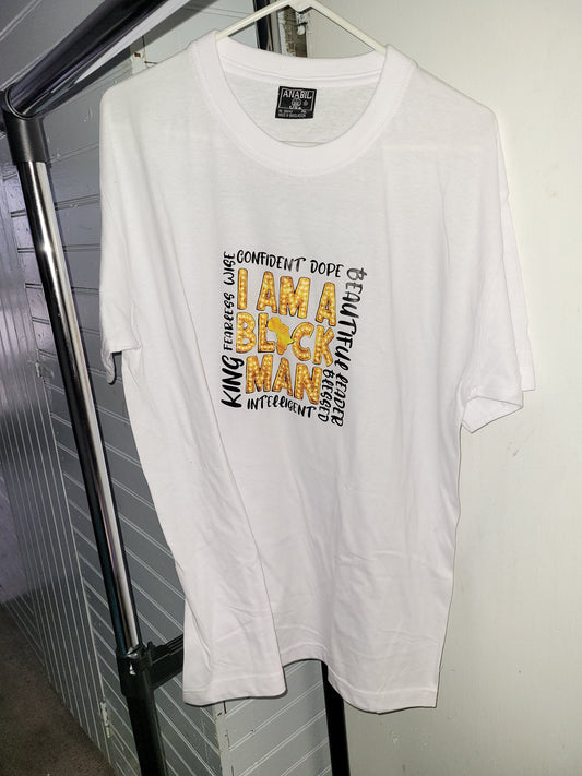 ✊ I AM A BLACK MAN - Proud Identity Statement T-Shirt