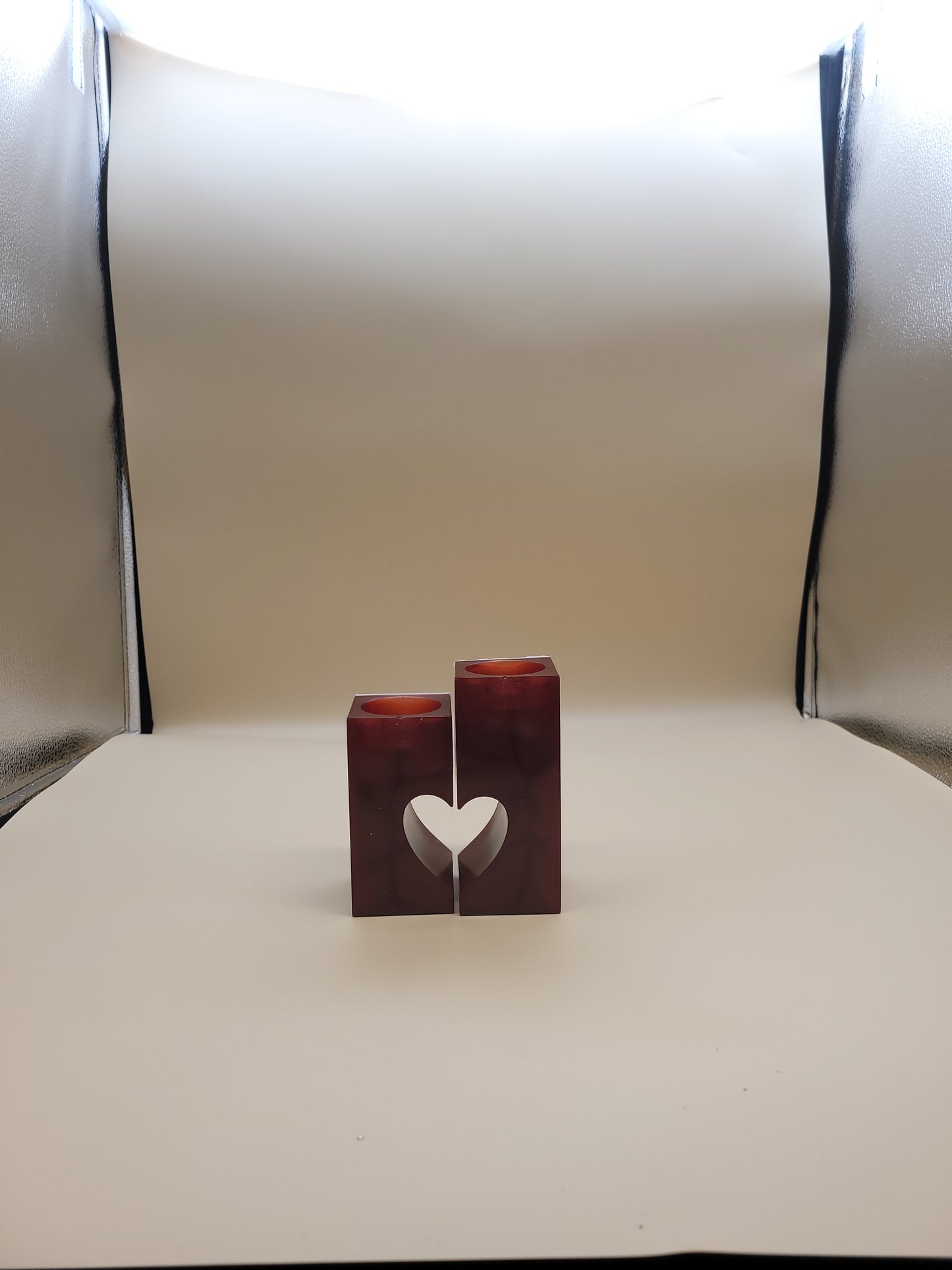Romantic Heart Shaped Tea Light Candle Set- Perfect for Date Nights