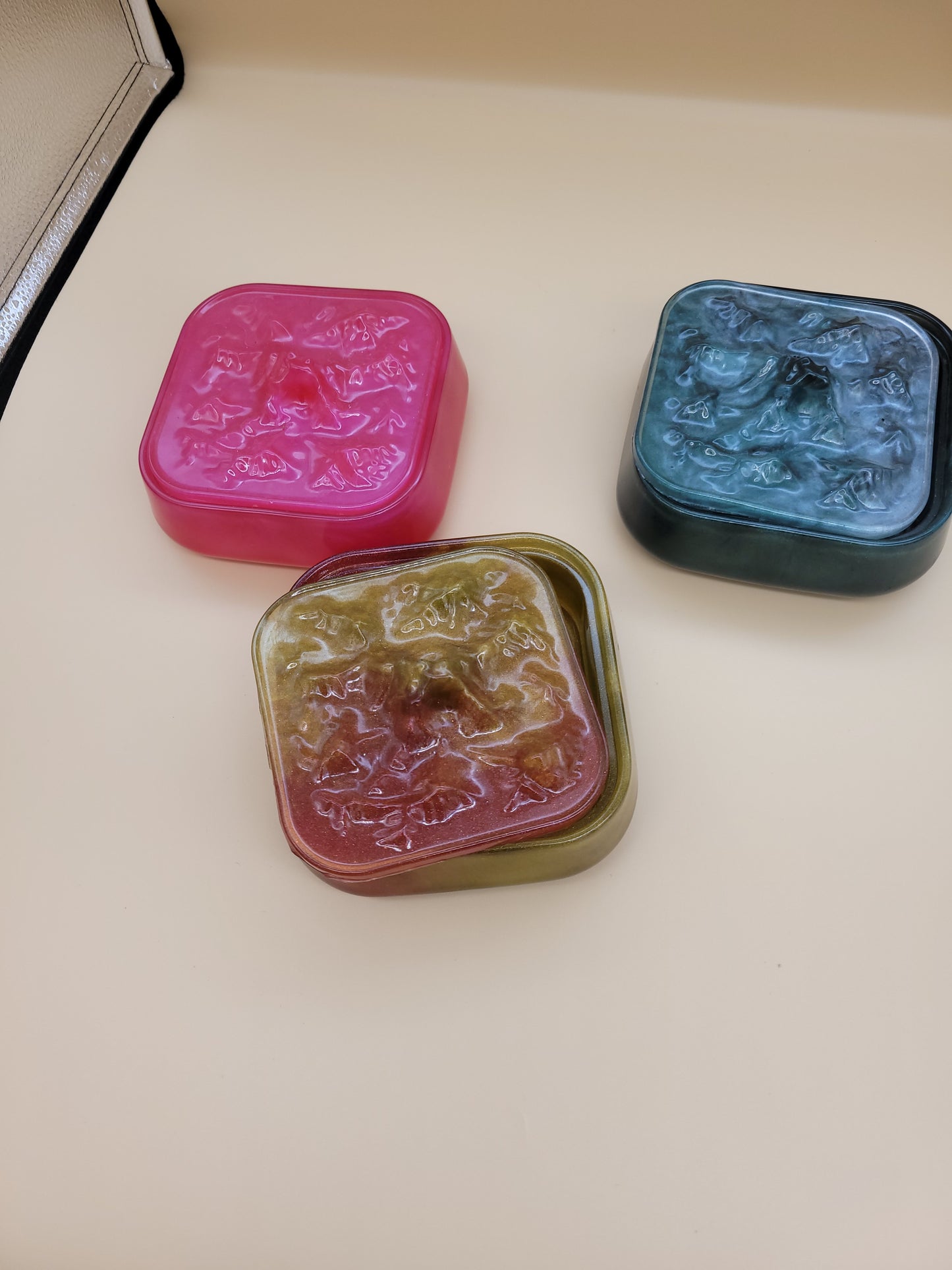 Hand crafted resin made candy dishes