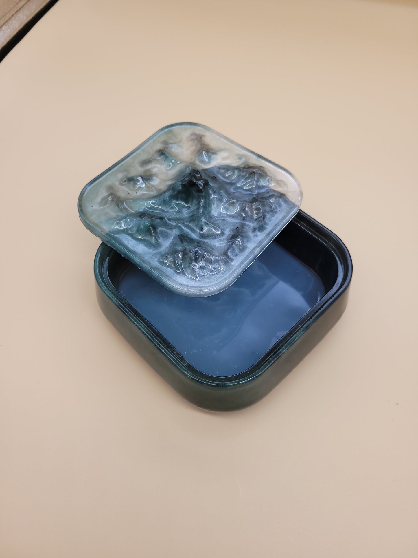 Hand crafted resin made candy dishes