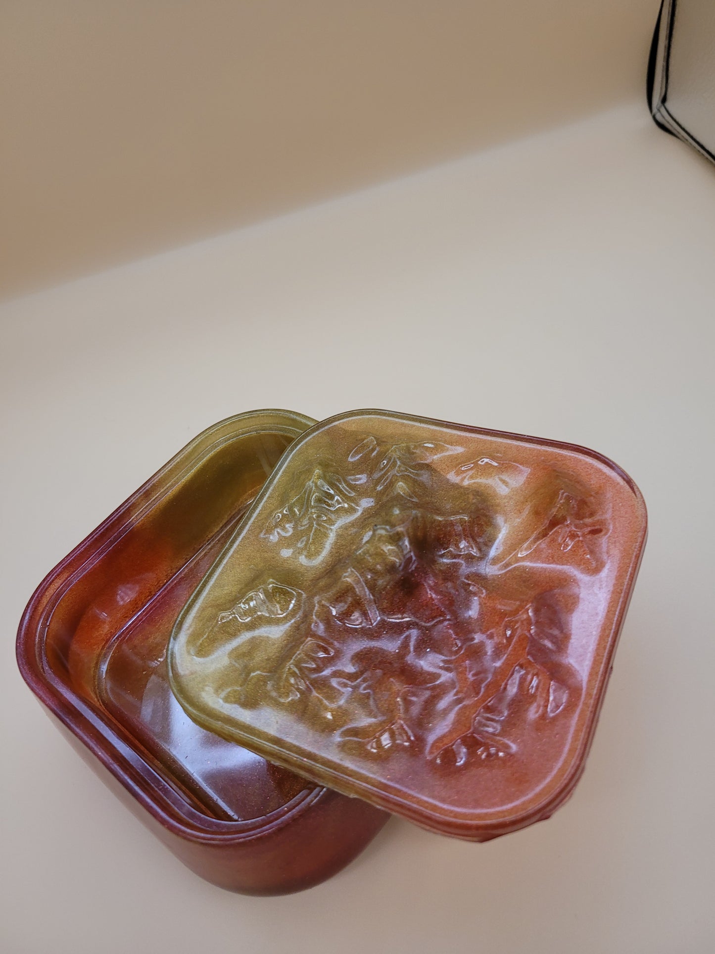 Hand crafted resin made candy dishes