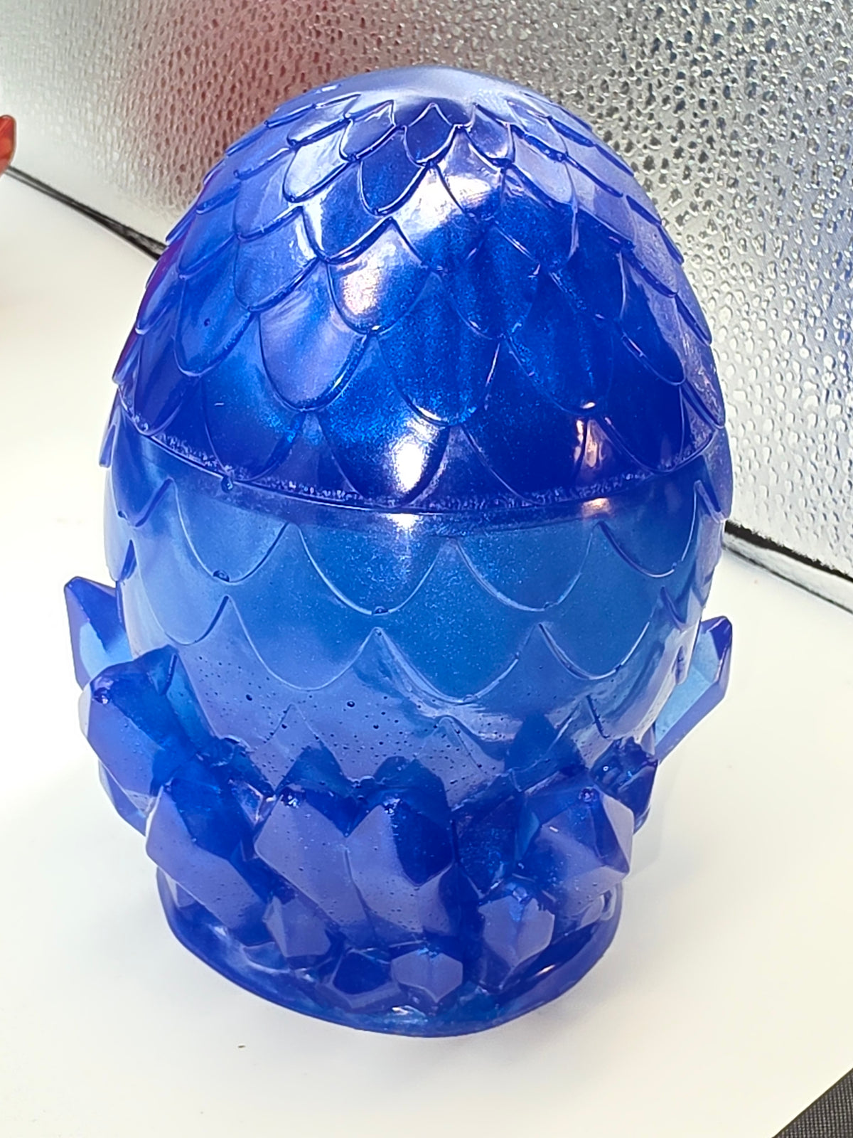 Hand crafted Dragon Egg, colorful, storage, Egg Jar/ Dragon Egg Jar