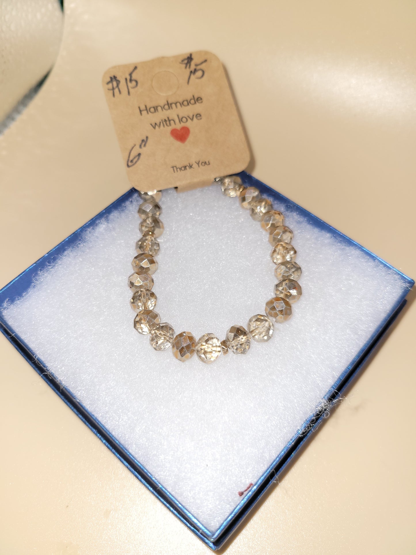 Hand crafted beaded bracelet