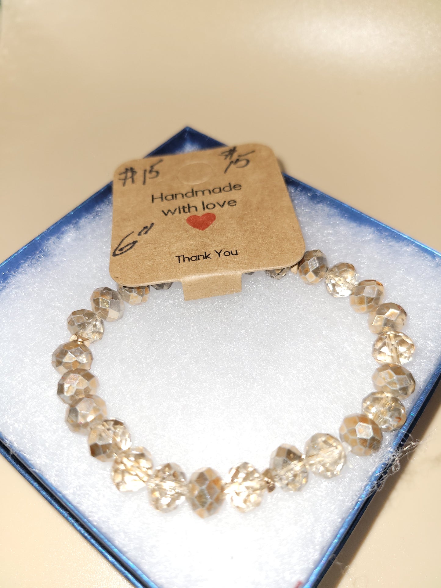 Hand crafted beaded bracelet