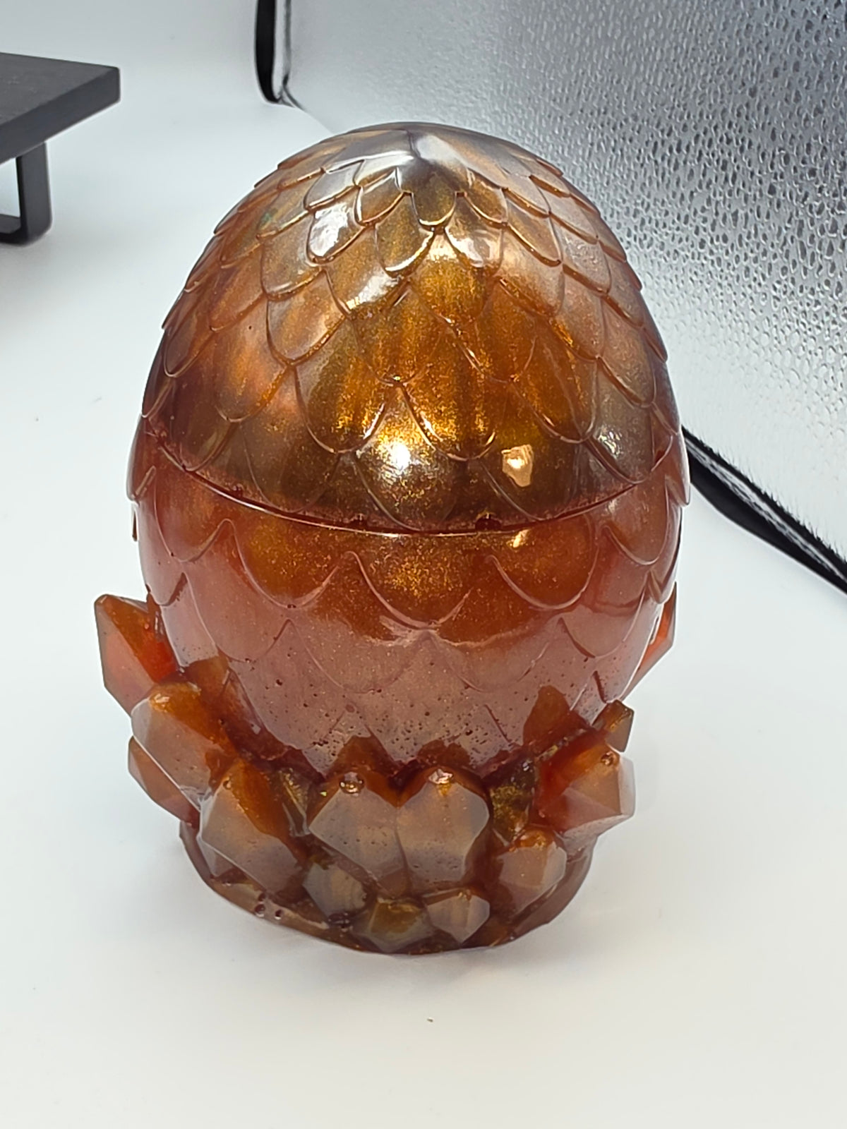 Hand crafted Dragon Egg, colorful, storage, Egg Jar/ Dragon Egg Jar