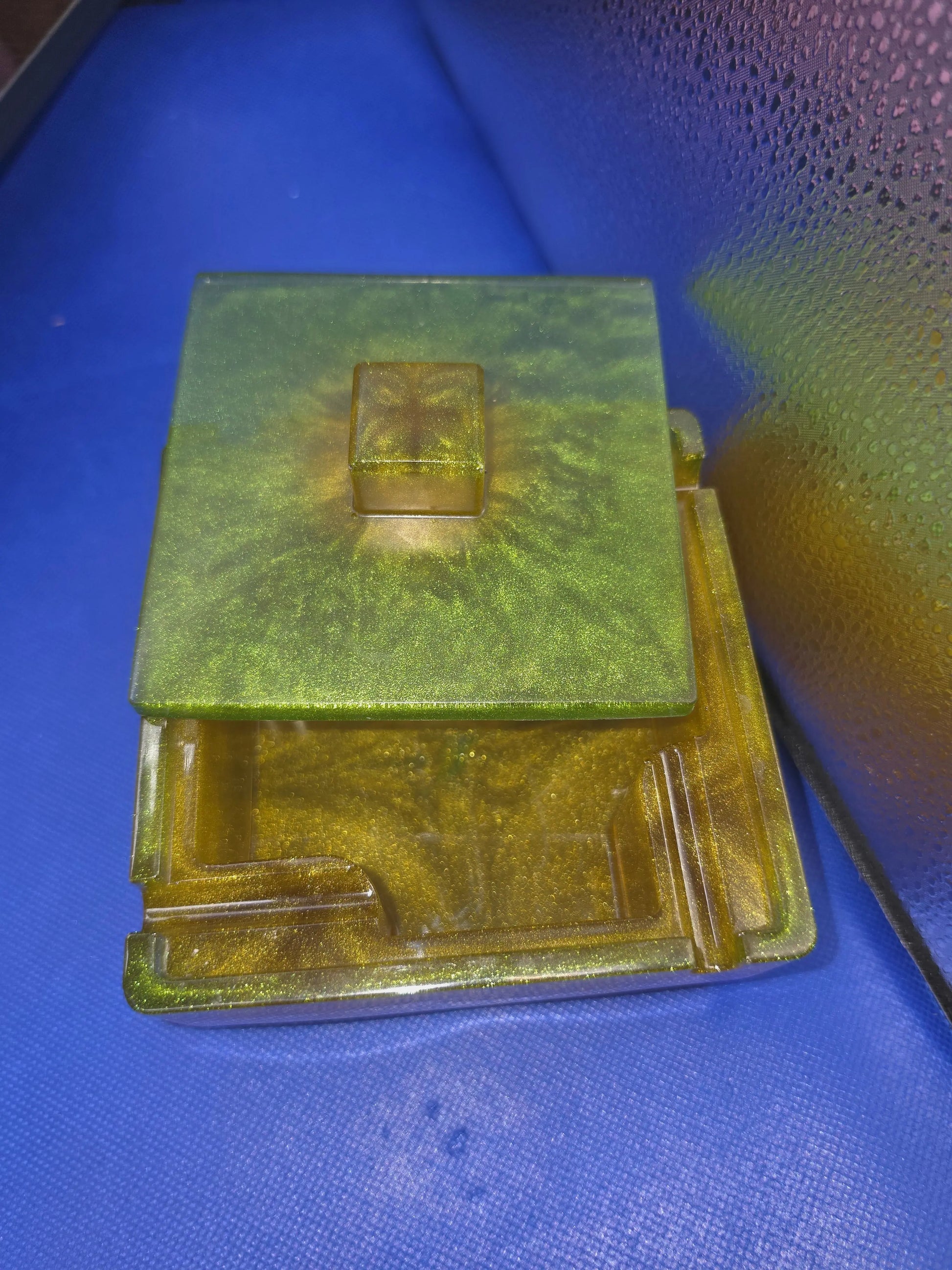Large Resin Ashtray with Lid – Handcrafted Smoker's Accessory Annette's Unique Designs