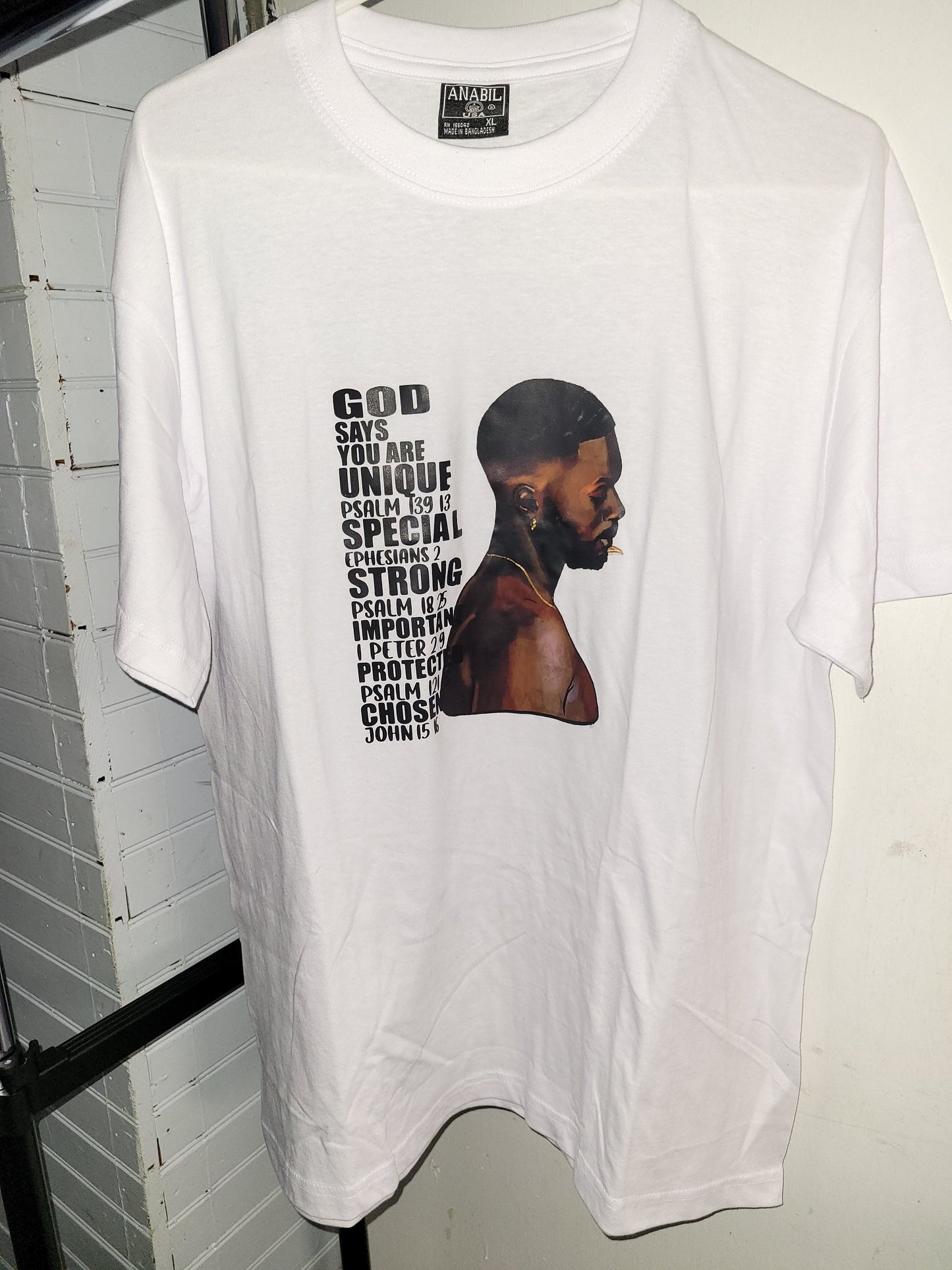 🙏 GOD SAYS YOU ARE UNIQUE & SPECIAL - Inspirational Biblical T-Shirt XL