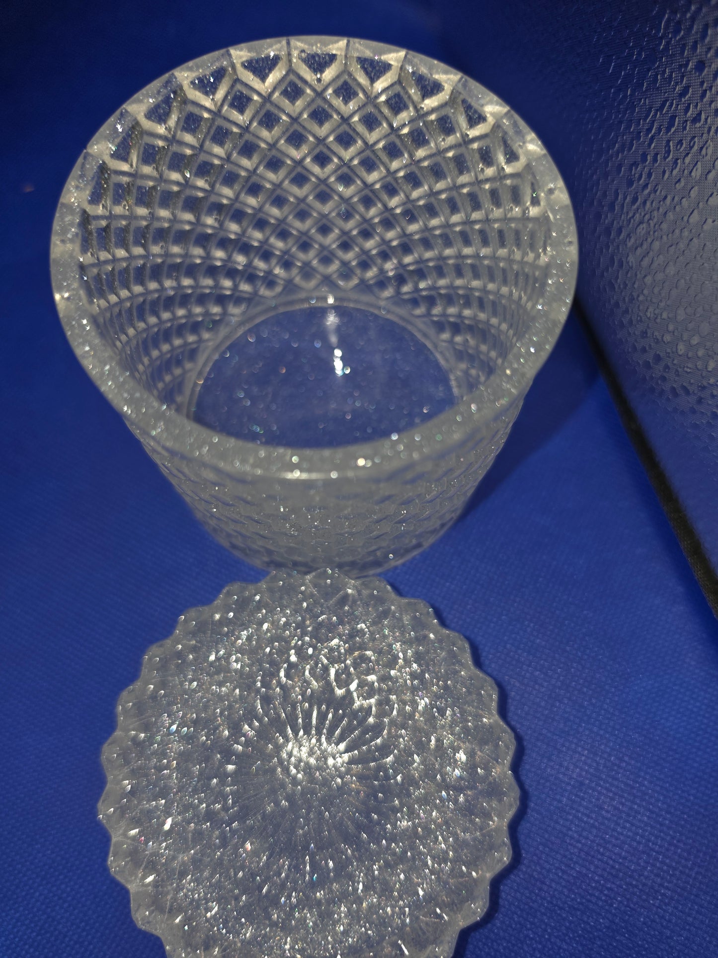 Large Flat Lid Decorative Jars