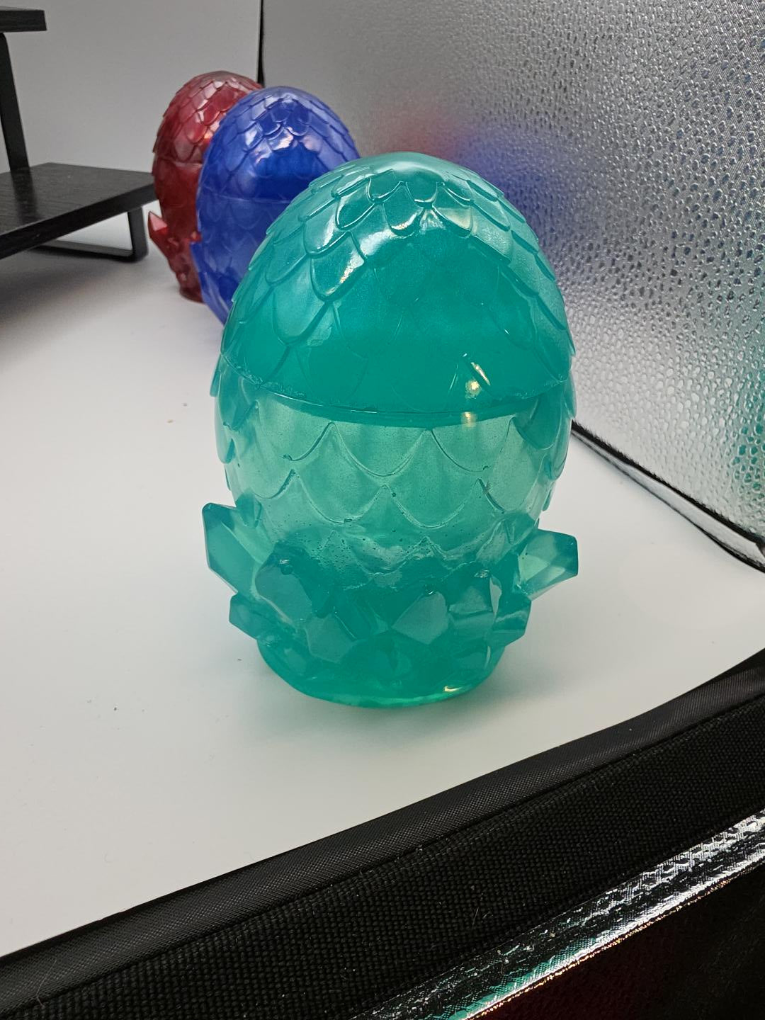 Hand crafted Dragon Egg, colorful, storage, Egg Jar/ Dragon Egg Jar