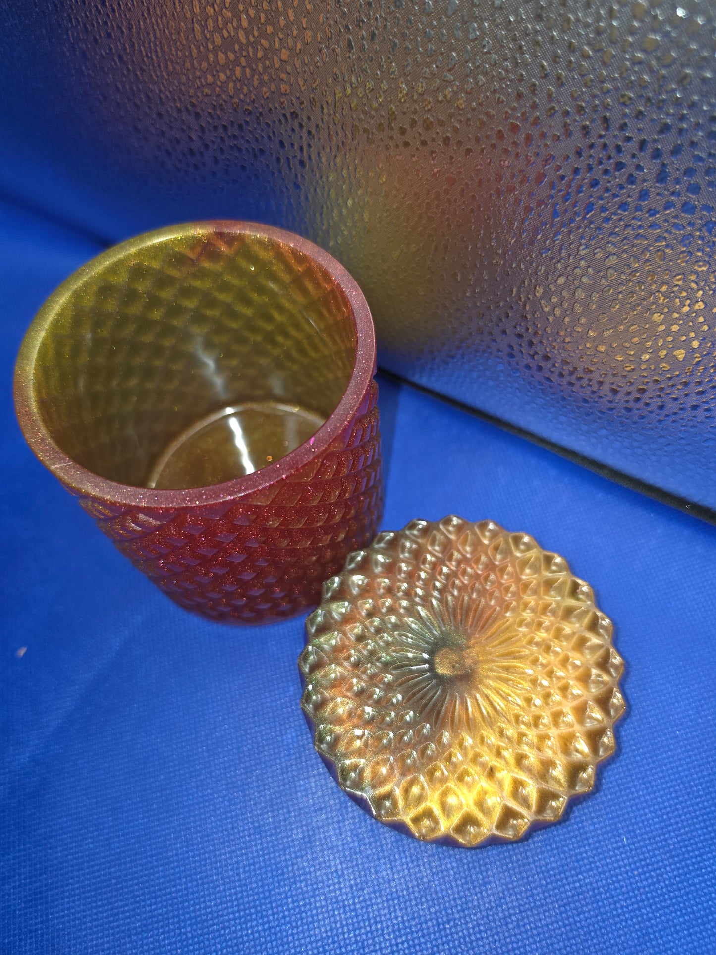 Large Flat Lid Decorative Jars