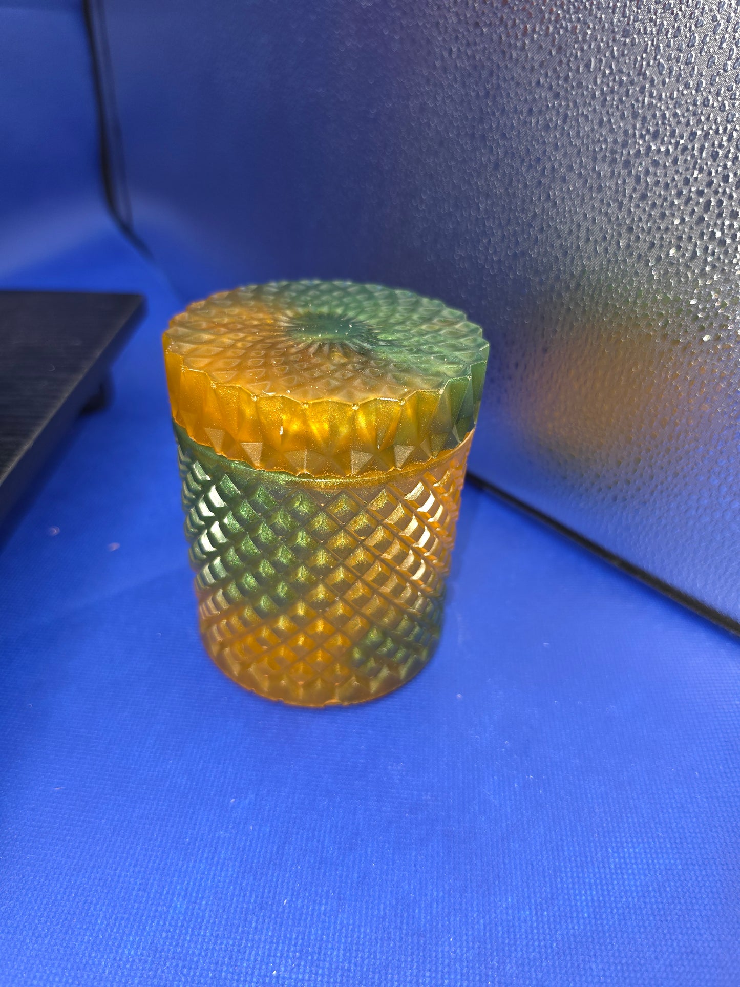 Large Flat Lid Decorative Jars