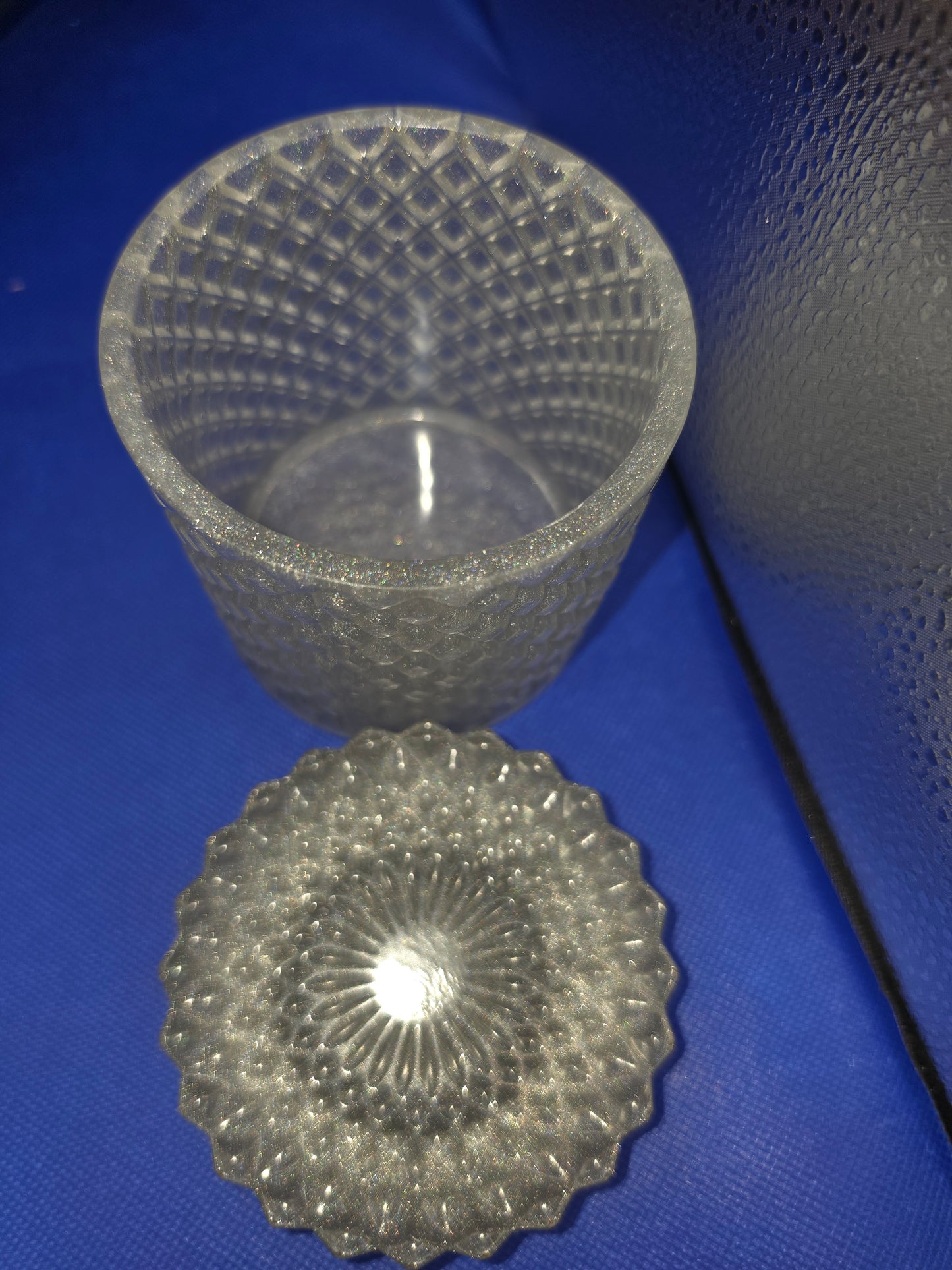Large Flat Lid Decorative Jars