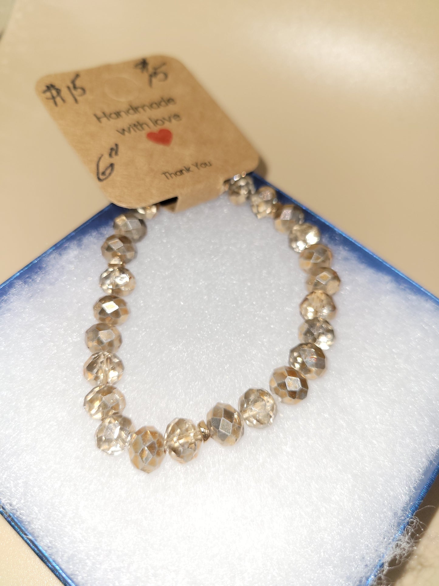 Hand crafted beaded bracelet