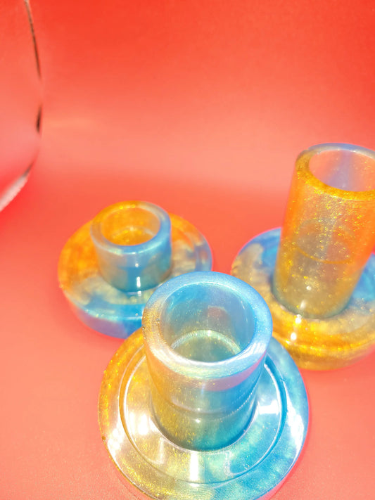 Resin Taper Candle Holder Set of 3 Annette's Unique Designs
