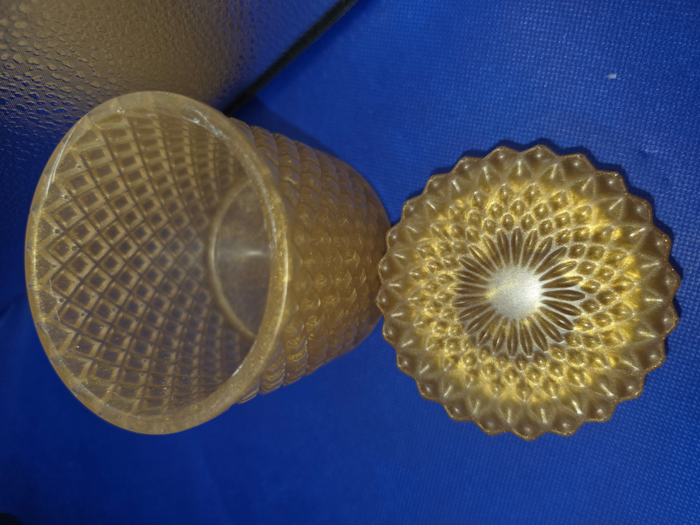Large Flat Lid Decorative Jars