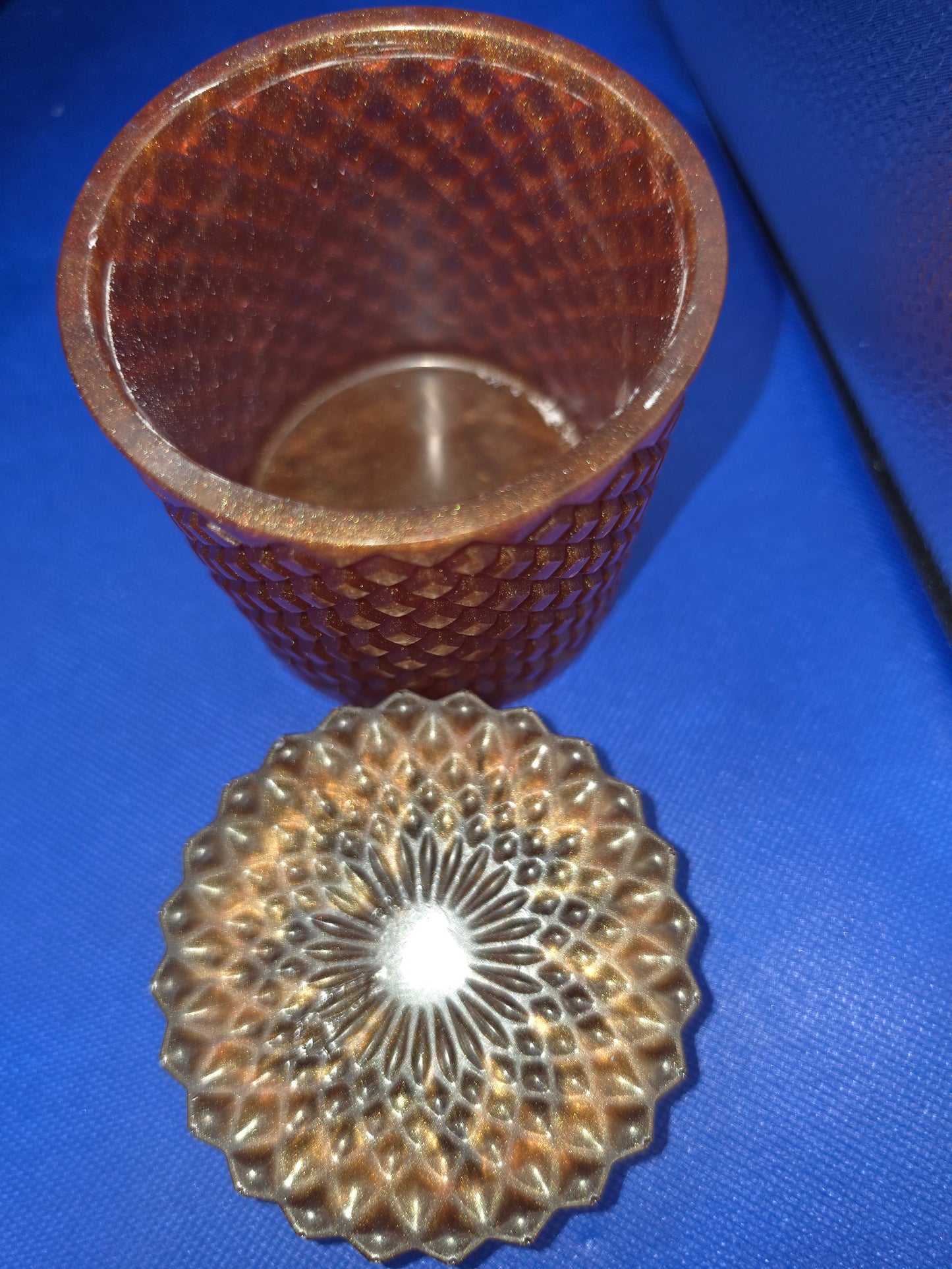 Large Flat Lid Decorative Jars