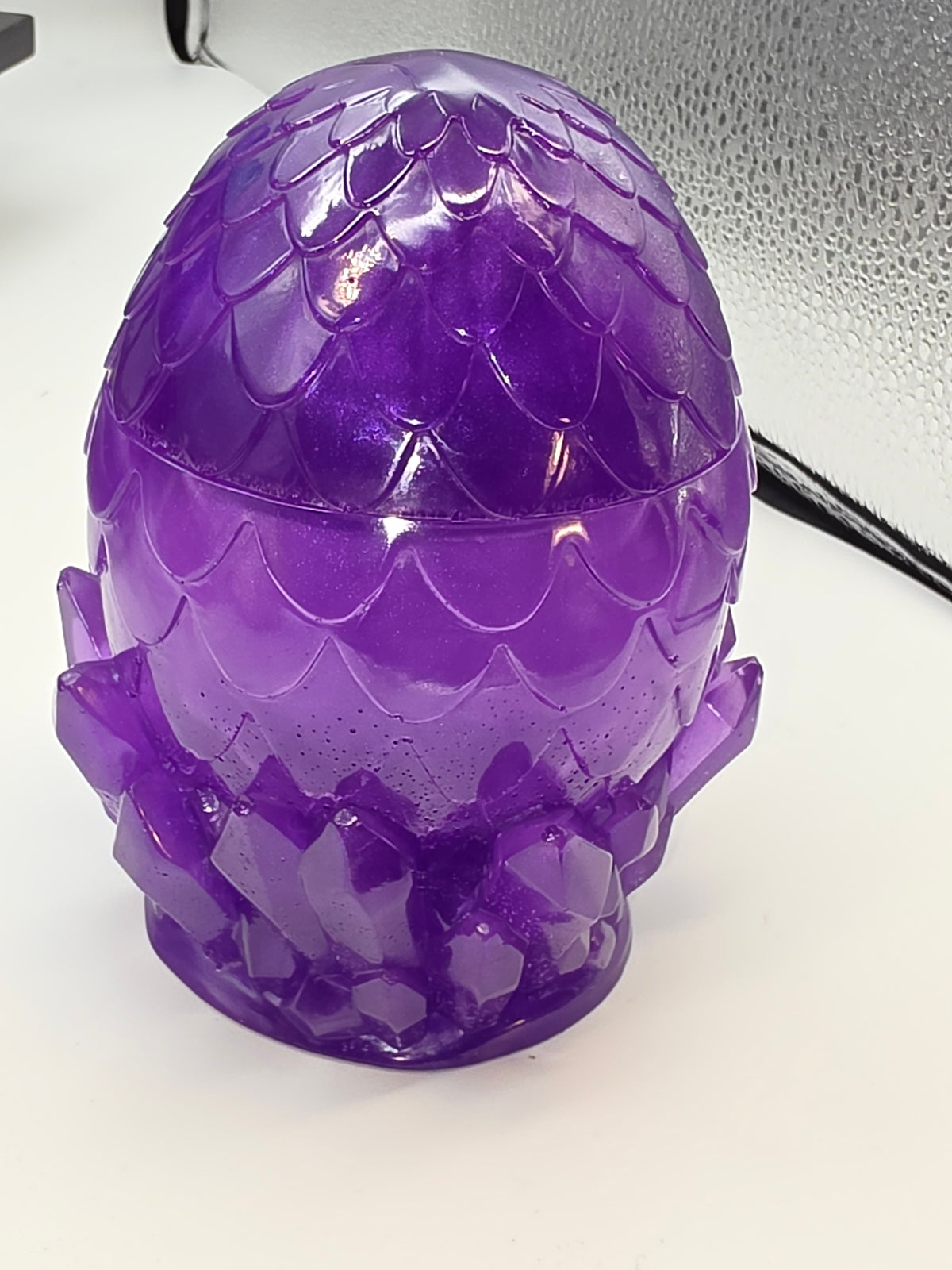 Hand crafted Dragon Egg, colorful, storage, Egg Jar/ Dragon Egg Jar
