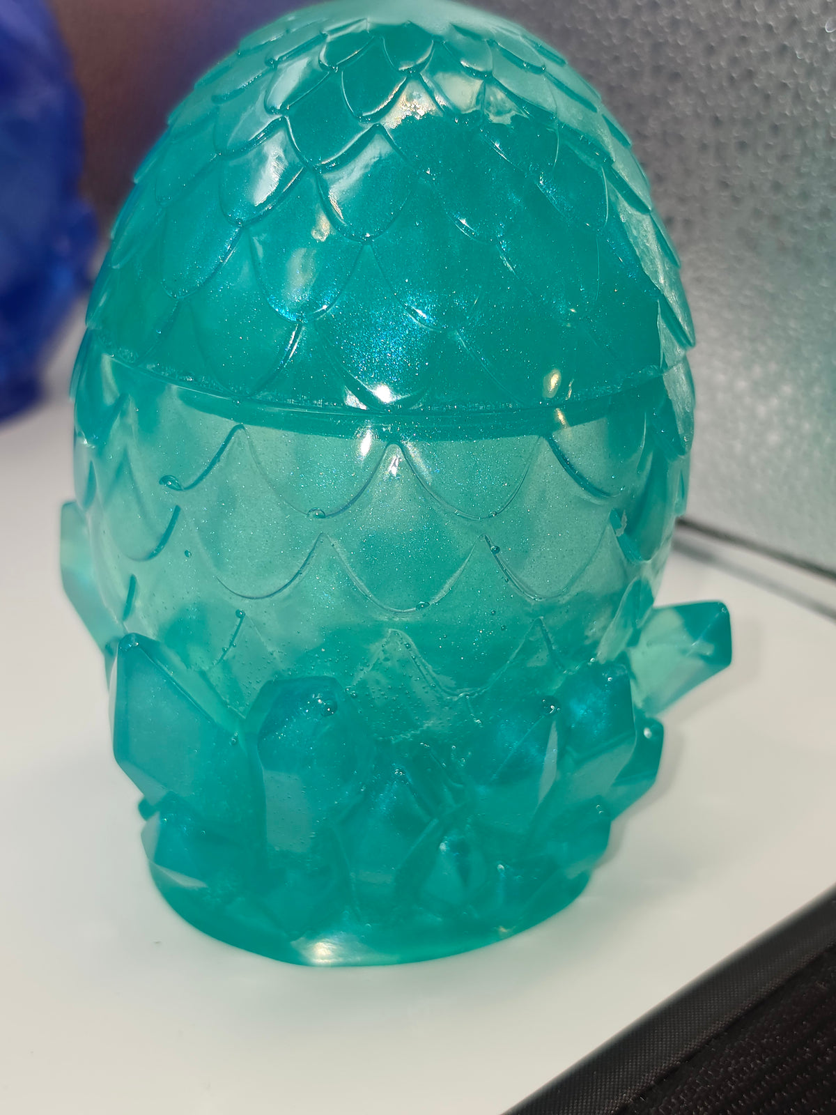 Hand crafted Dragon Egg, colorful, storage, Egg Jar/ Dragon Egg Jar