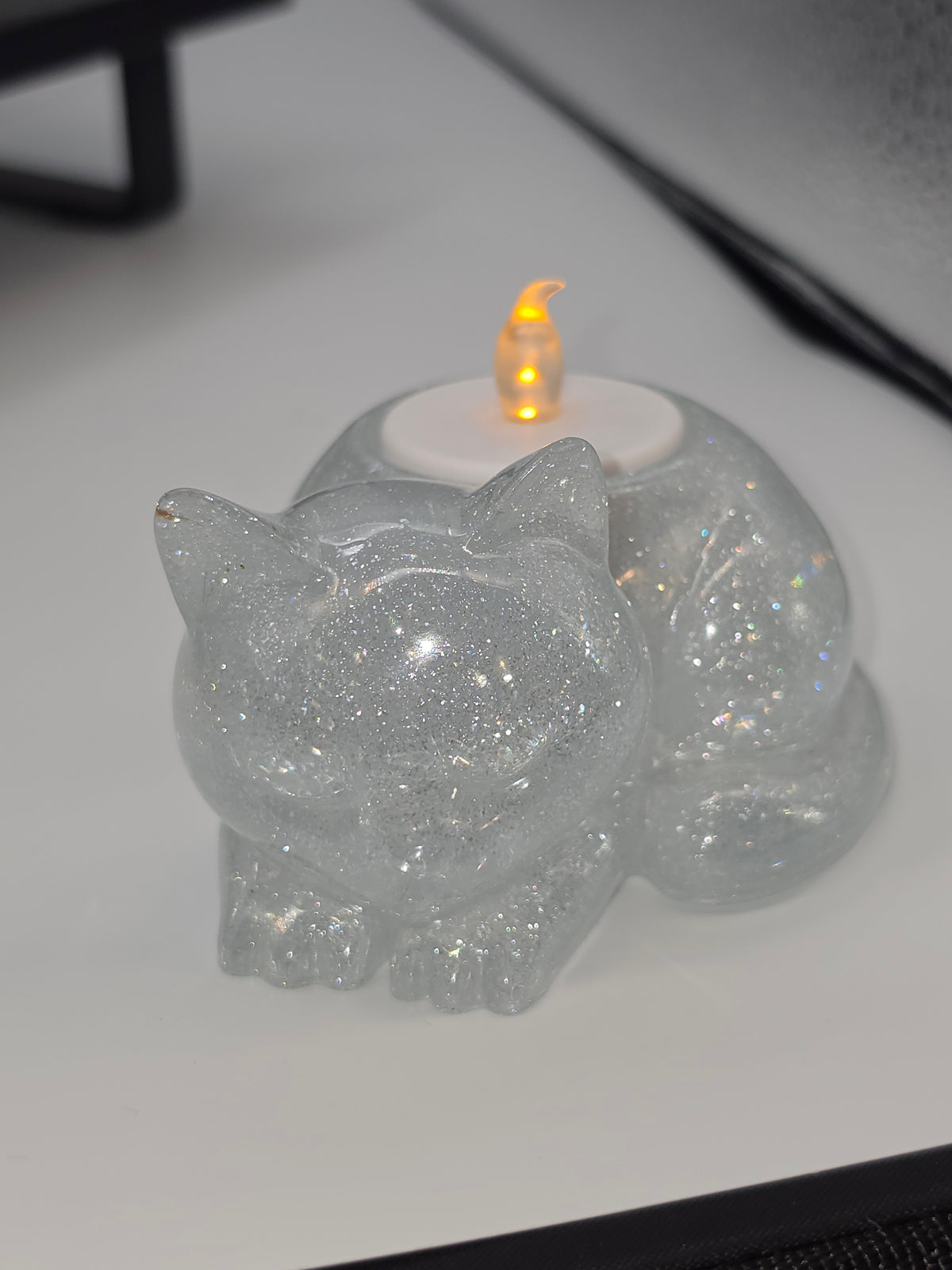 Handcrafted Cat-Shaped Candle Holder