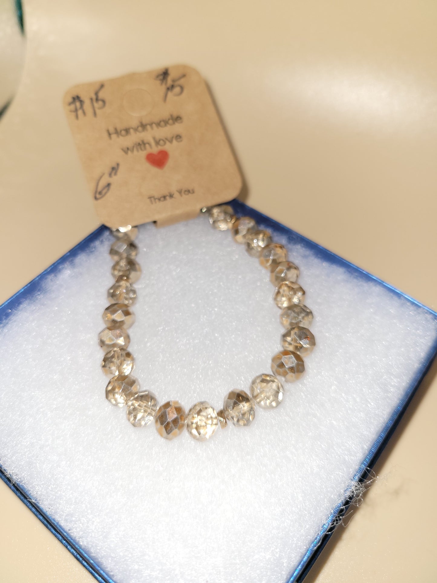 Hand crafted beaded bracelet