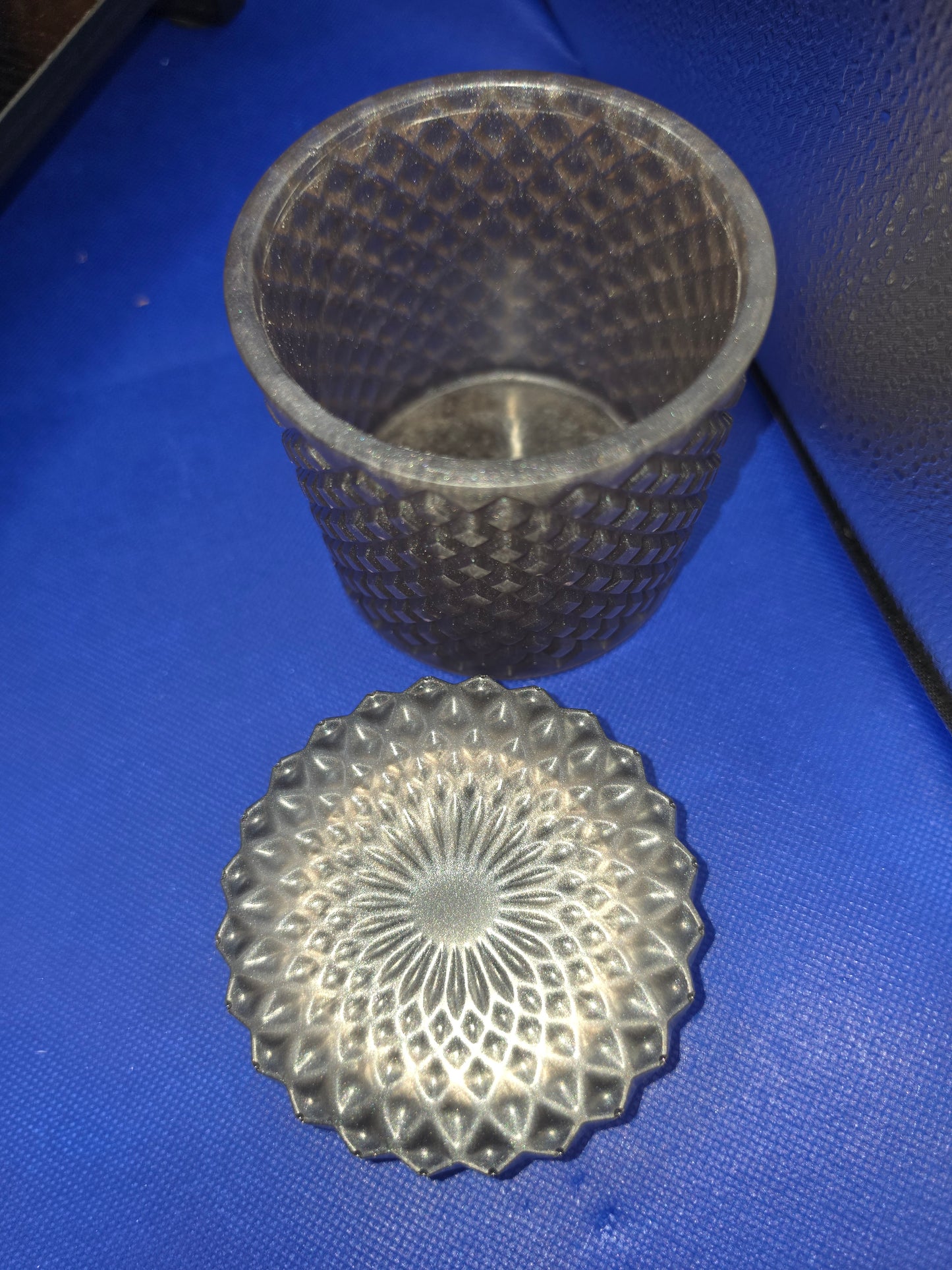 Large Flat Lid Decorative Jars