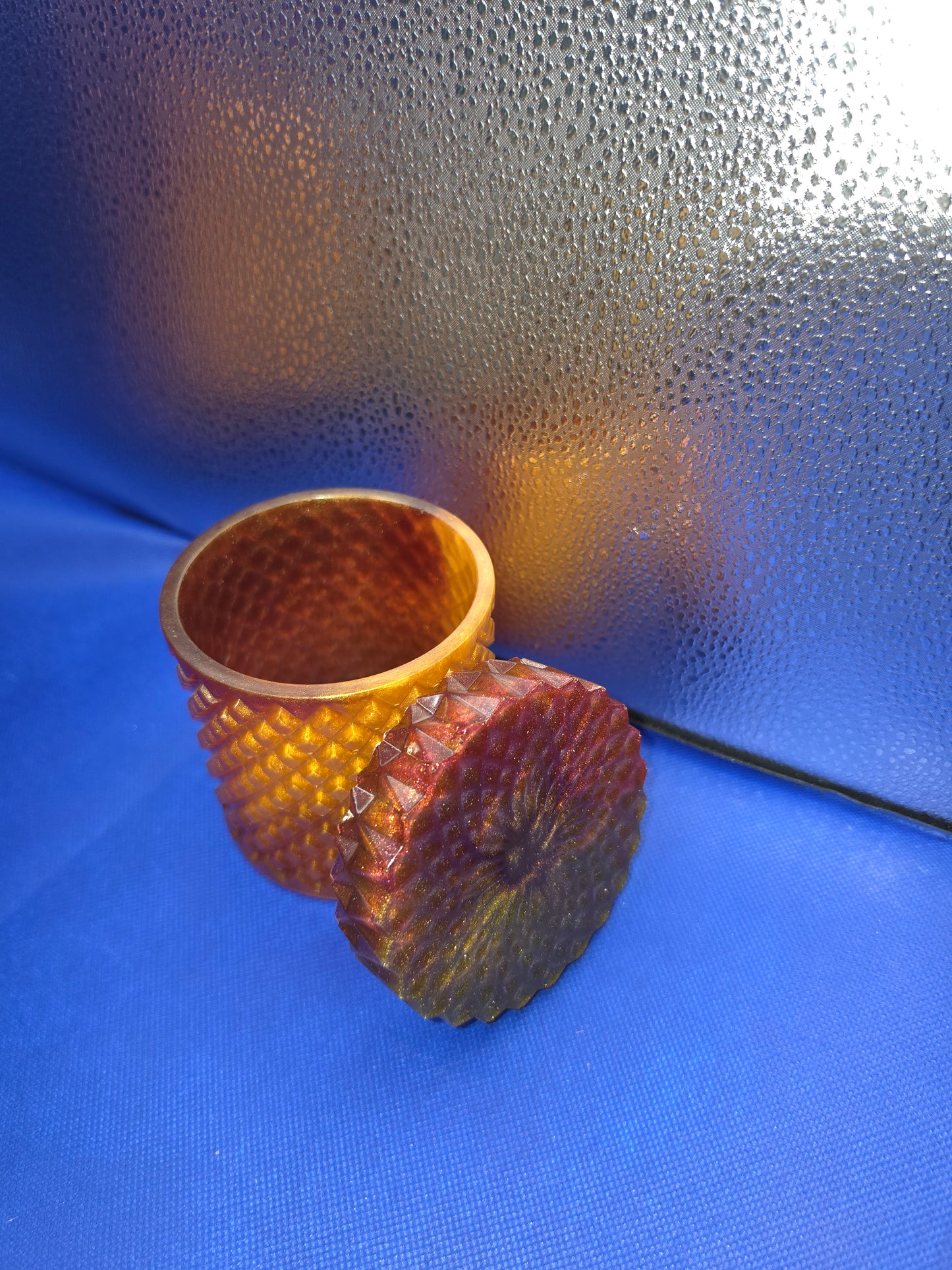 Large Flat Lid Decorative Jars
