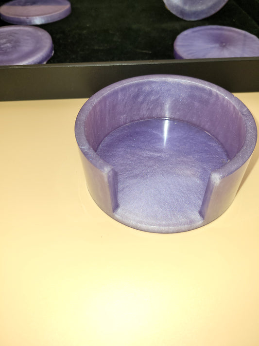 Purple Premium Coaster Set